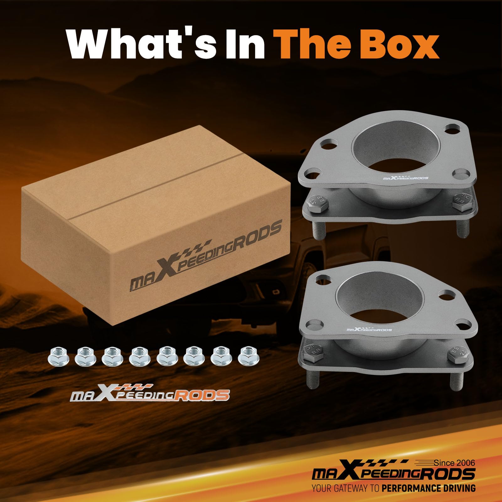 maXpeedingrods 2'' Front Leveling Kit for Jeep Liberty KJ KK 2002-2012, Suspension Lift Kit for Dodge Nitro 2007-2012 SUV