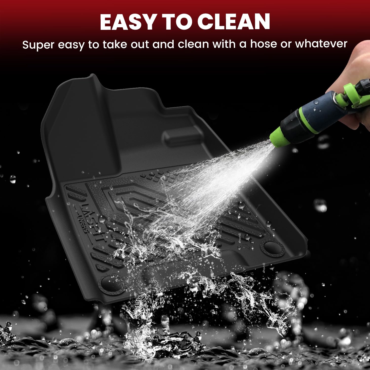 Lasfit Floor Mats For Honda Passport 2019 2020 2021 2022 2023 2024 2025, All Weather Tpe Custom Fit Car Floor Liner, 1St & 2Nd R