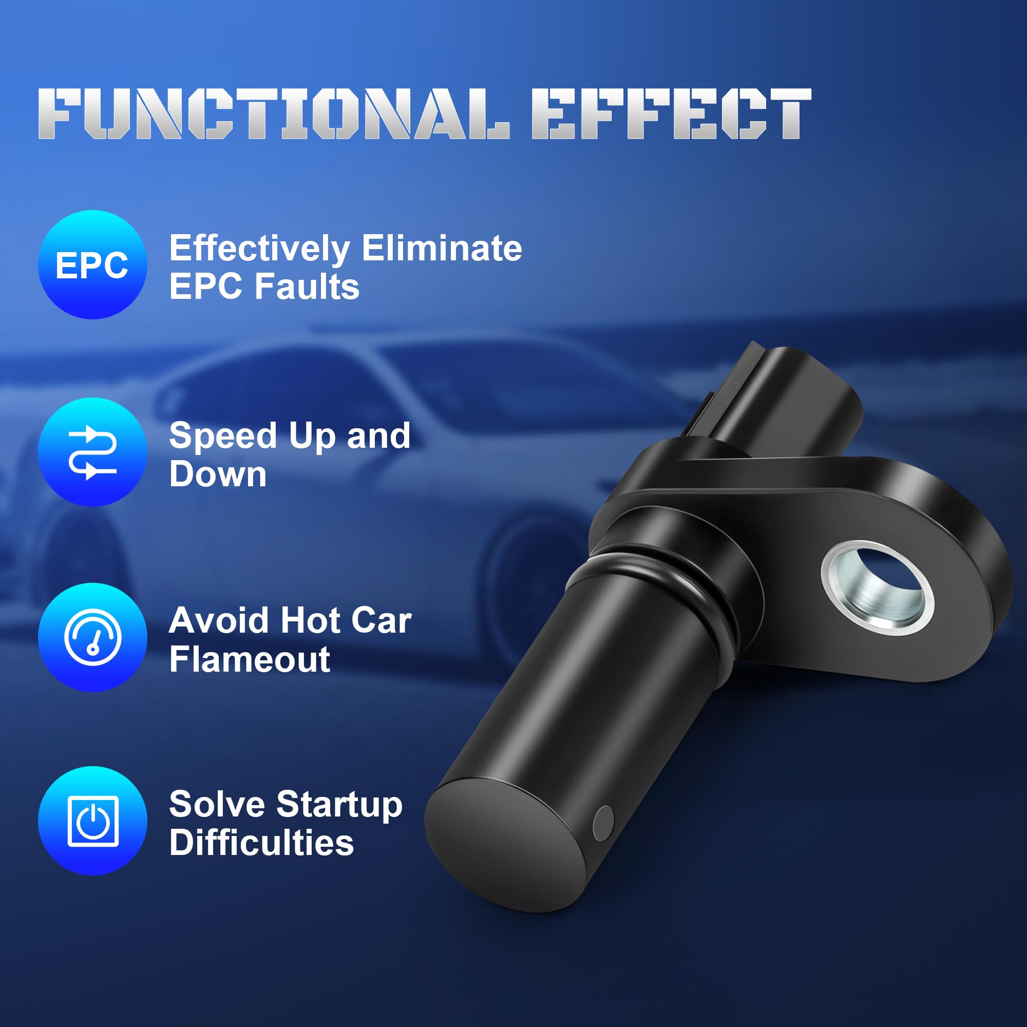 Set of 2 Camshaft Position Sensor Compatible with Ford F150 F250 F350 E150 E250 E350 Explorer Mustang Expedition Taurus Replaces