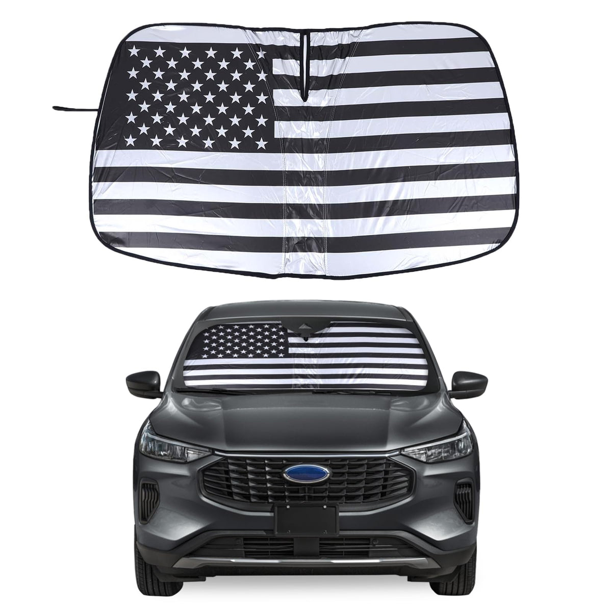 Front Windshield Sunshade for Ford Escape 2020-2024 SUV Windshield Sun Shade Sun Visor UV Blocker Privacy Protector Custom Sunsc