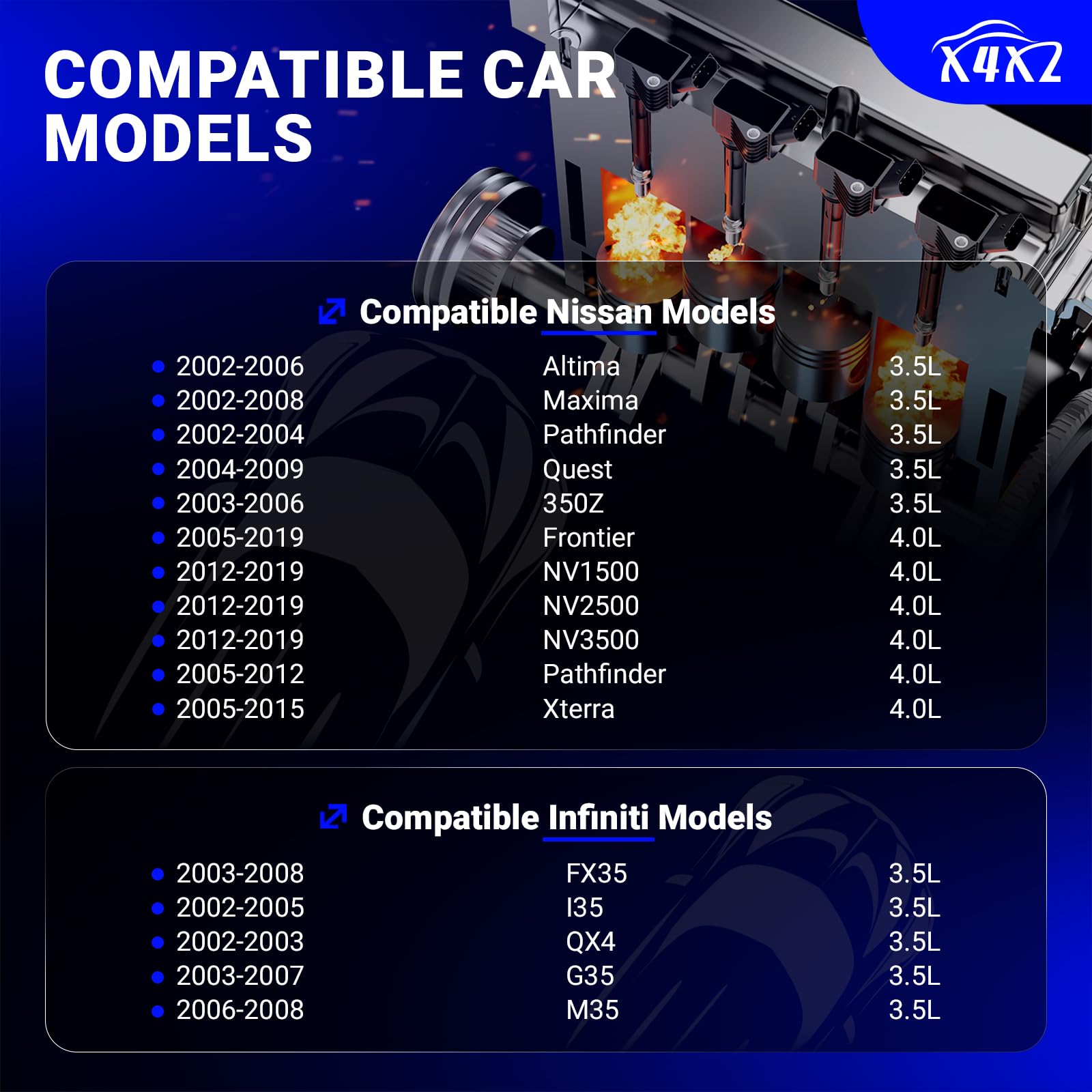 Uf401 Ignition Coil & 4469 Double Iridium Spark Plug 6Pcs For Nissan Altima Maxima Pathfinder Quest 350Z Frontier Xterra Nv1500