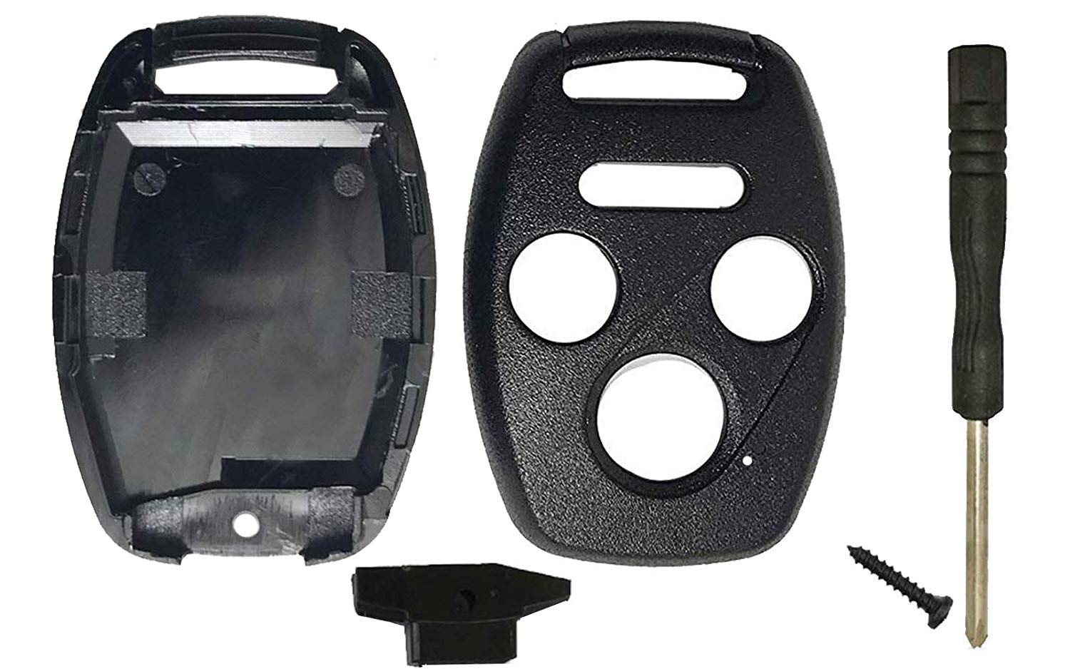 1pc Replacement Key Fob Shell Case Fit for Honda 2008-2012 Accord 2006-2013 Civic EX 2009-2015 Pilot 4 Buttons Keyless Entry Rem