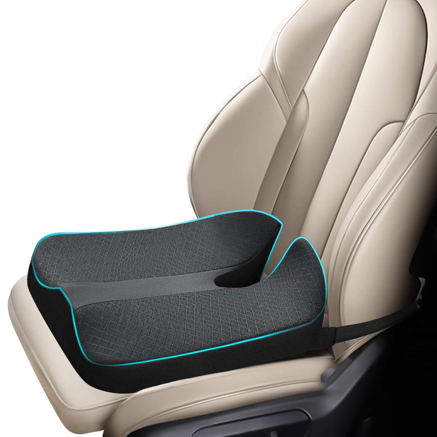 Anzhixiu Heightening Truck Seat Cushion For Broader Vision, Car Seat Cushion For Car Seat Driver Truck Driver, Sciatica Pain Rel