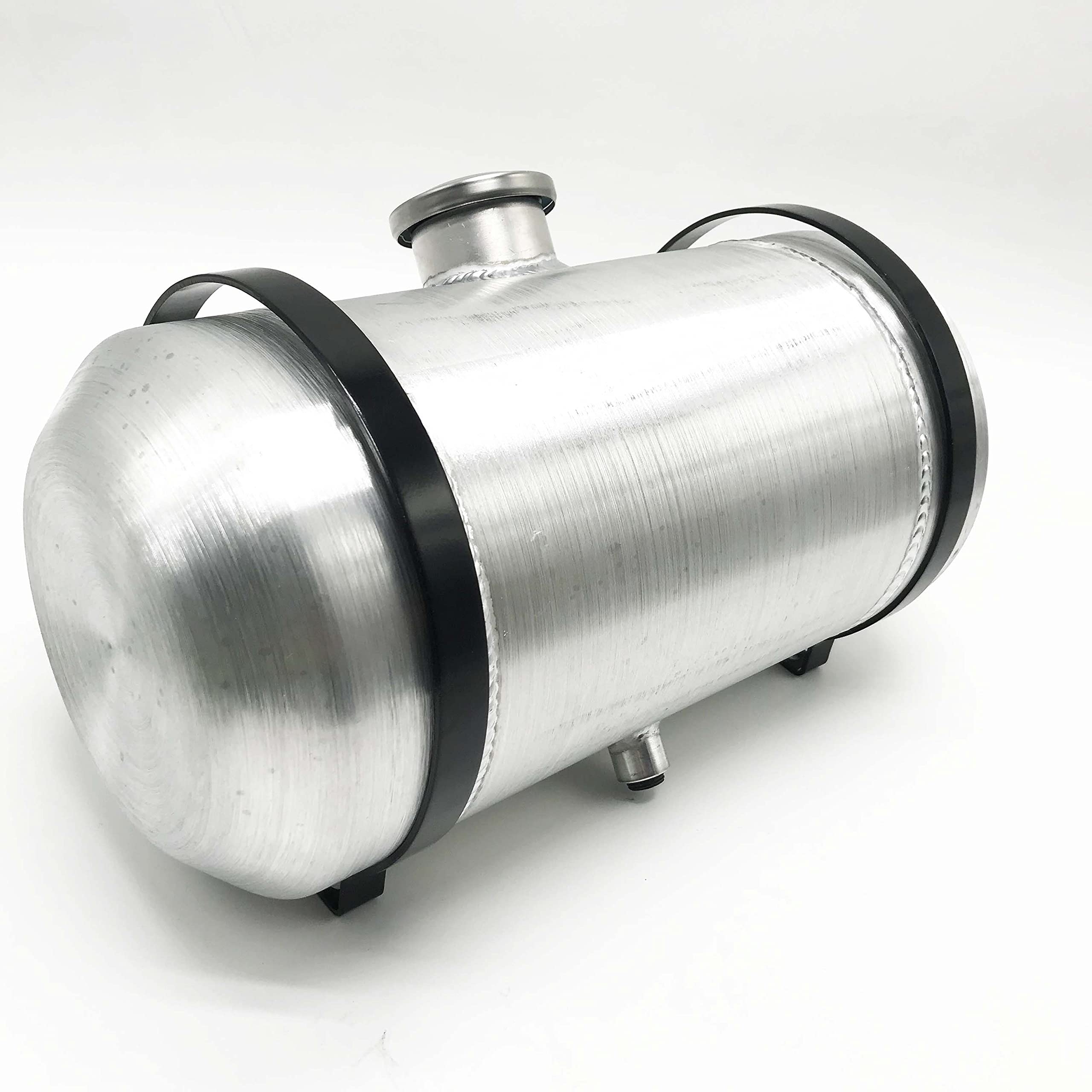 Jsd Auto Parts 3.25 Gallons Aluminum Gas Tank / Fuel Tank 8 X16 Inch Spun Center Fill 3/8 Npt Outlet