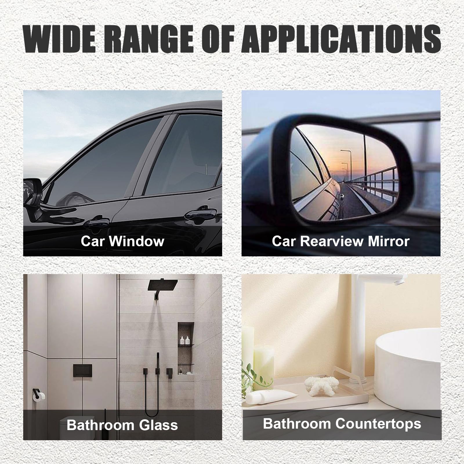 Ziciner Small Silicone Window Squeegee, Car Windshield Water Blade Squeegee, Multifunctional Auto Squeegee with 5.9 Inch Blade a