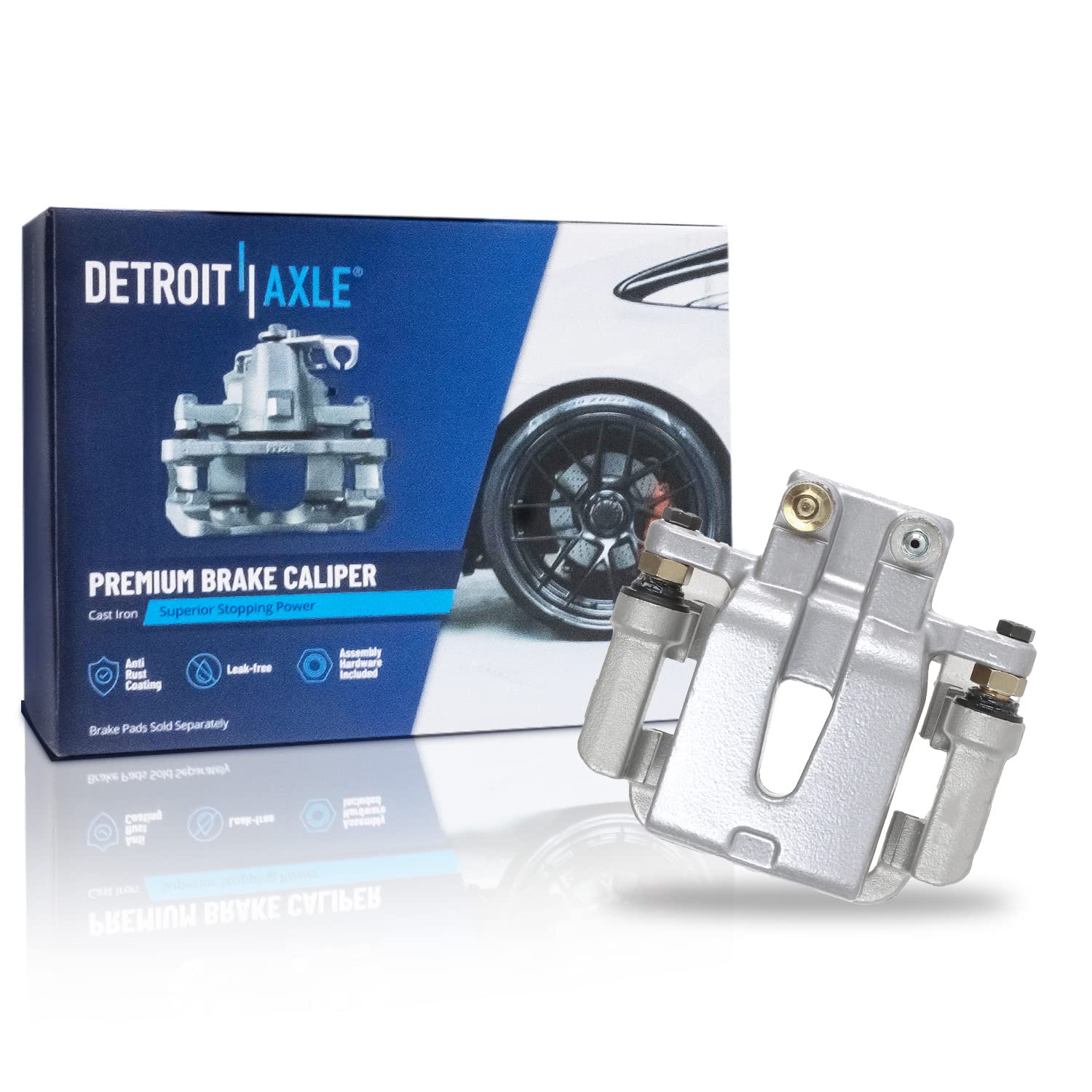 Detroit Axle - Rear Left Driver Side Brake Caliper w/Bracket Replacement for Dodge Charger Challenger Magnum Chrysler 300
