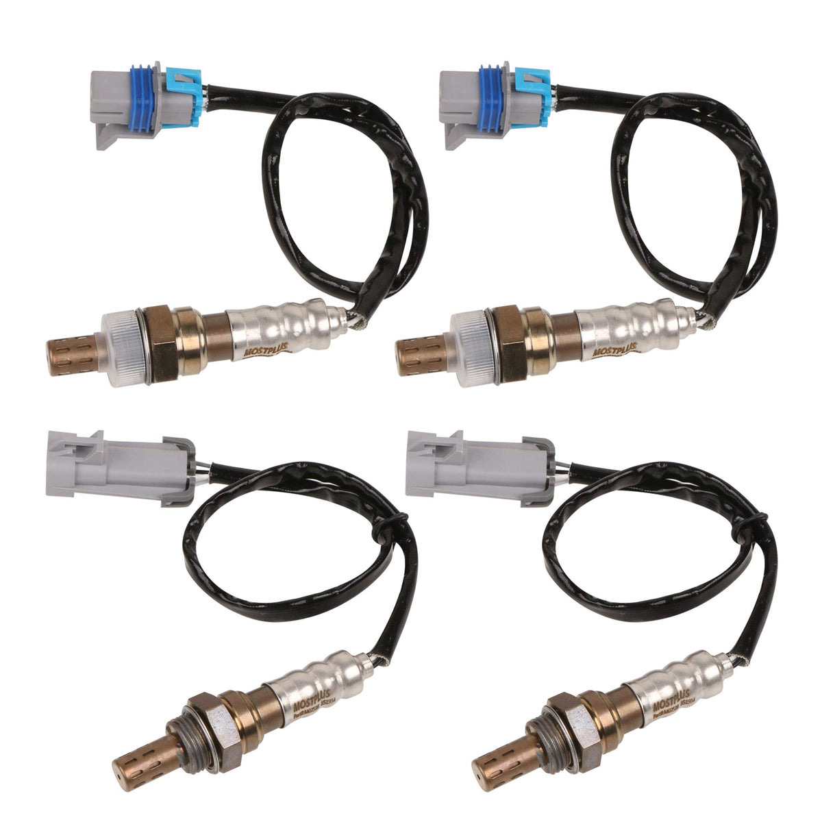 MOSTPLUS 213-4229 12609457 4pcs Upstream + Downstream Sensors Oxygen Sensor Compatible with Escalade Chevrolet Avalanche Silvera