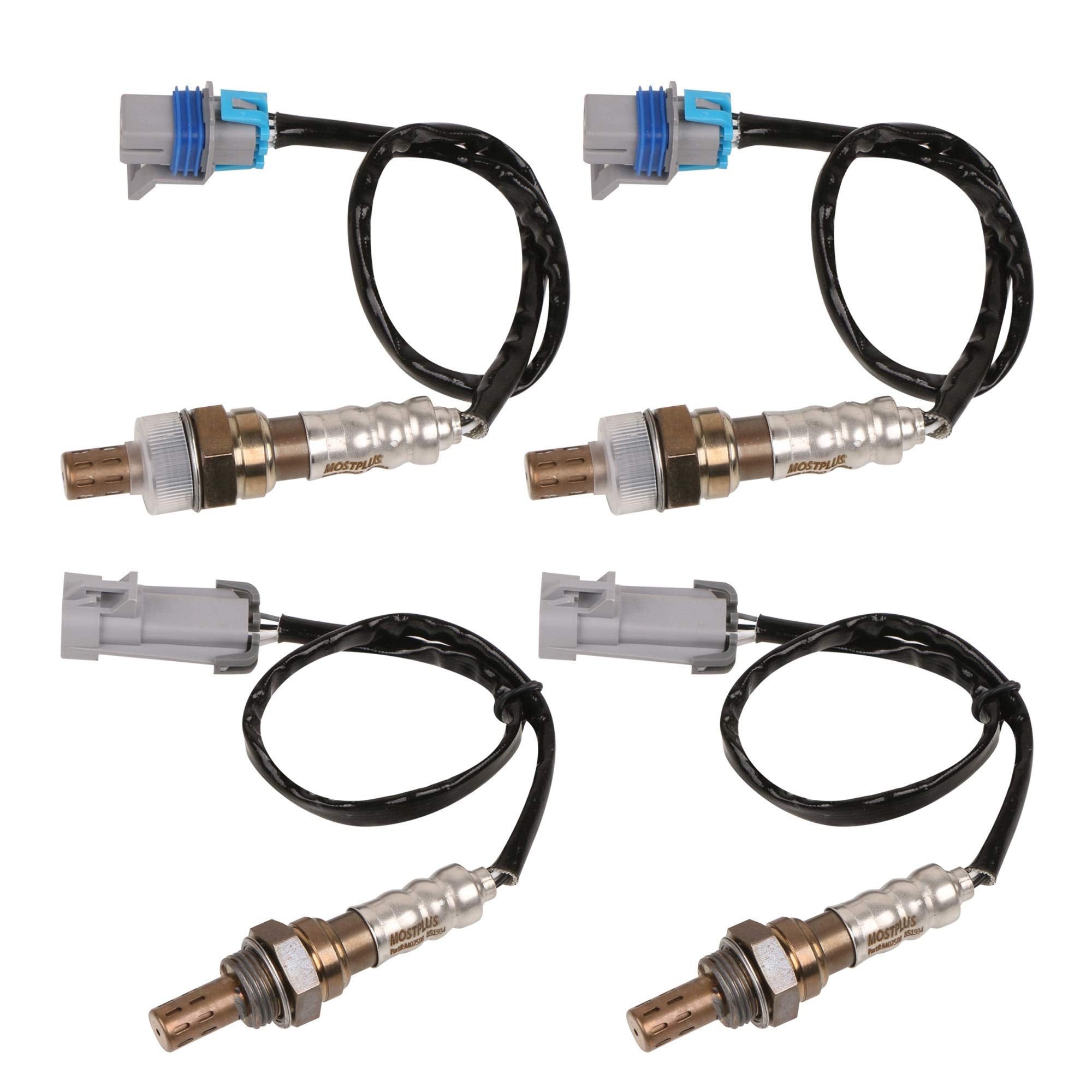 Mostplus 213-4229 12609457 4Pcs Upstream + Downstream Sensors Oxygen Sensor Compatible With Escalade Chevrolet Avalanche Silverado Tahoe Gmc Yukon Sierra