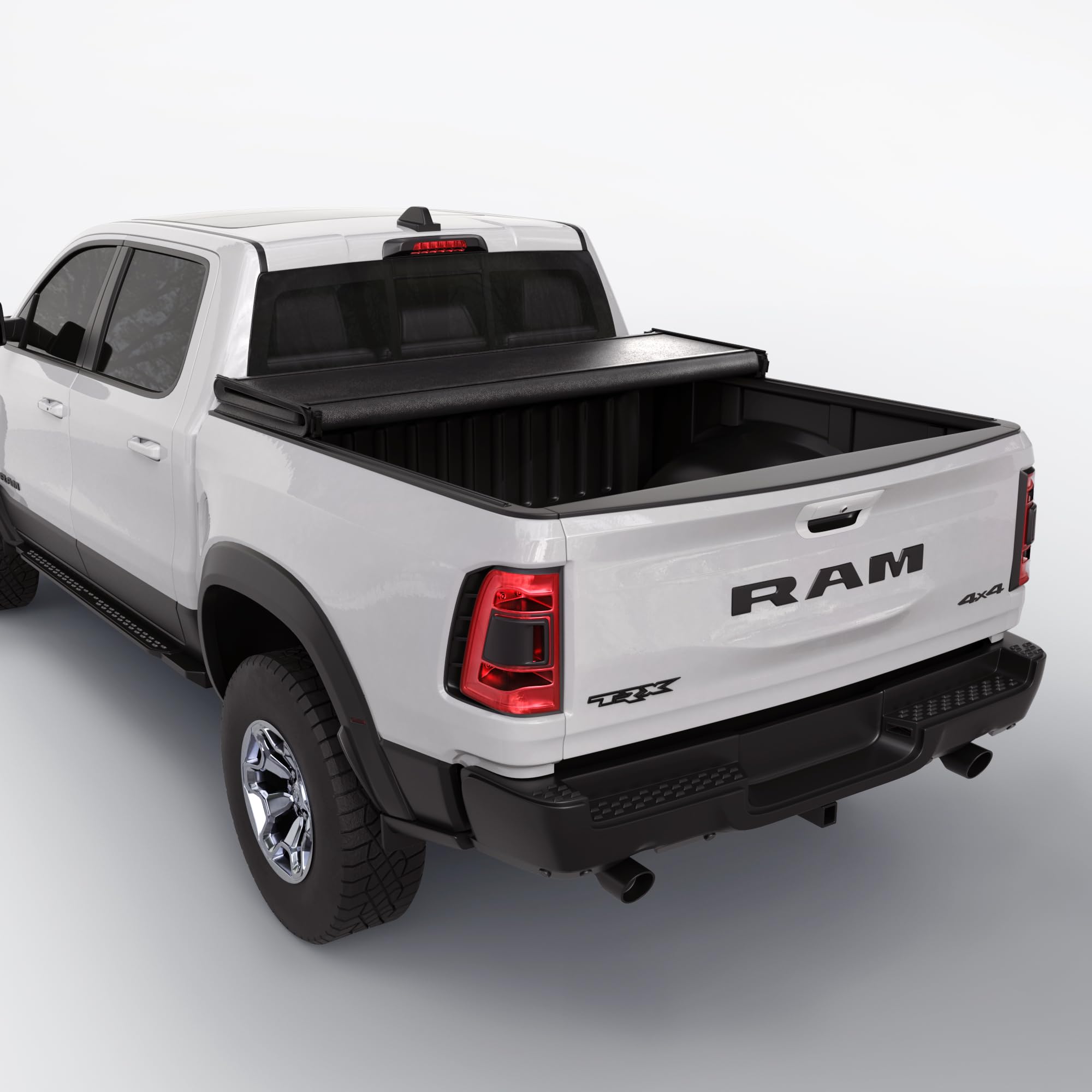 Toptiny Soft Folding Truck Bed Tonneau Cover|Tstf011|Fits 2009-2025 Dodge Ram 1500 5' 7'' Bed Without Ram Box (67.4'')