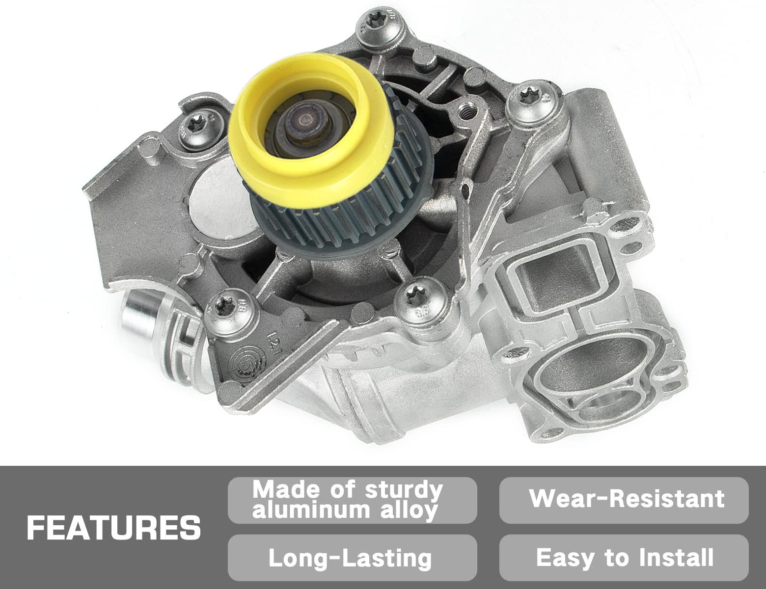 Aumzong Electric Engine Water Pump Assembly Compatible with 2008-2016 Audi A3 A4 A5 A6 Q3 Q5 TT Quattro Allroad VW Beetle CC Eos