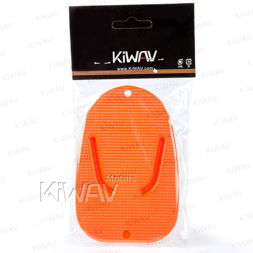 KiWAV Motorcycle Motocross Kickstand pad Support Orange x1 Piece Soft Ground Outdoor Parking Anti Sinking
