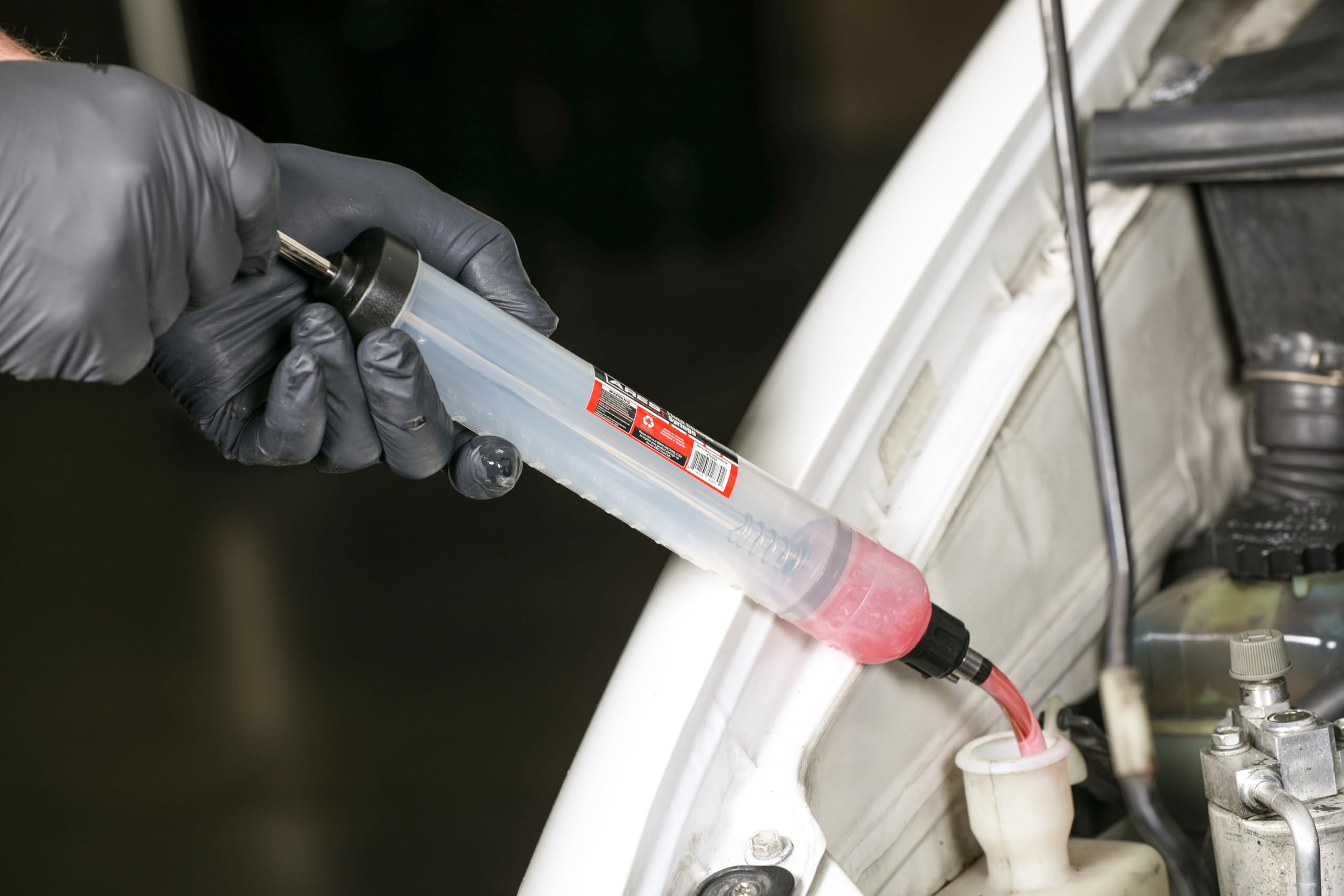 Ares 70920 - Fluid Change Syringe - Smooth Suction Action For Easy Fluid Change - Ideal For Power Steering Fluid, Brake Fluid Re