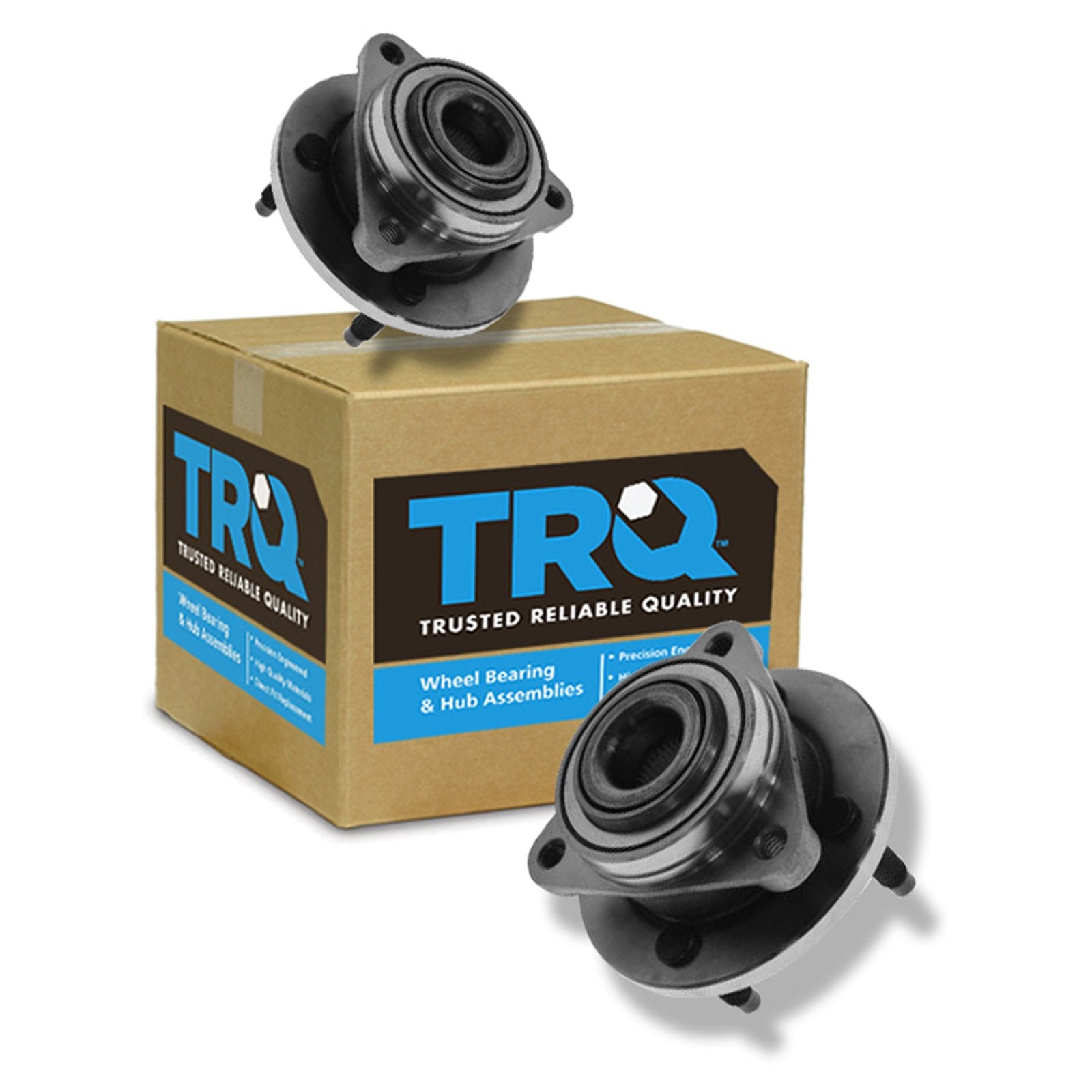 Trq Front Wheel Hub Bearings Assembly Set Compatible With 2005-2010 Chevrolet Cobalt 2007-2009 Pontiac G5 2003-2007 Saturn Ion