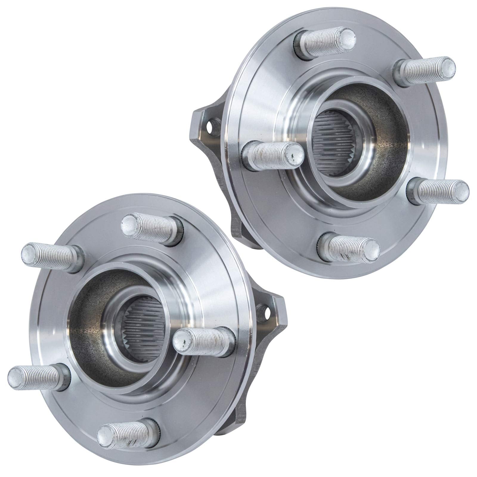 Trq Rear Wheel Hub Bearings Assembly Set Compatible With 2015-2023 Chrysler 300 Dodge Challenger Charger