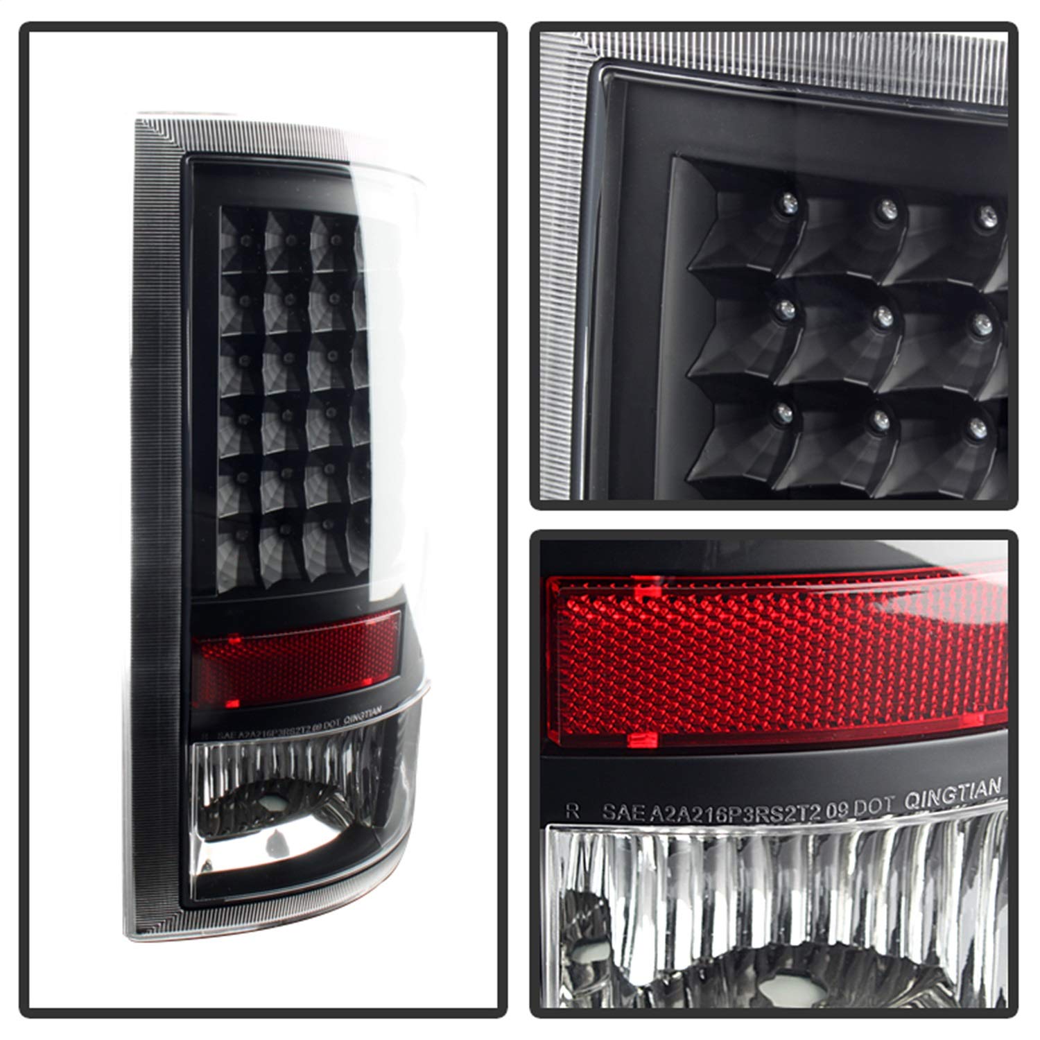 Xtune Alt-Jh-Dr09-Led-Bk Dodge Ram Led Tail Light