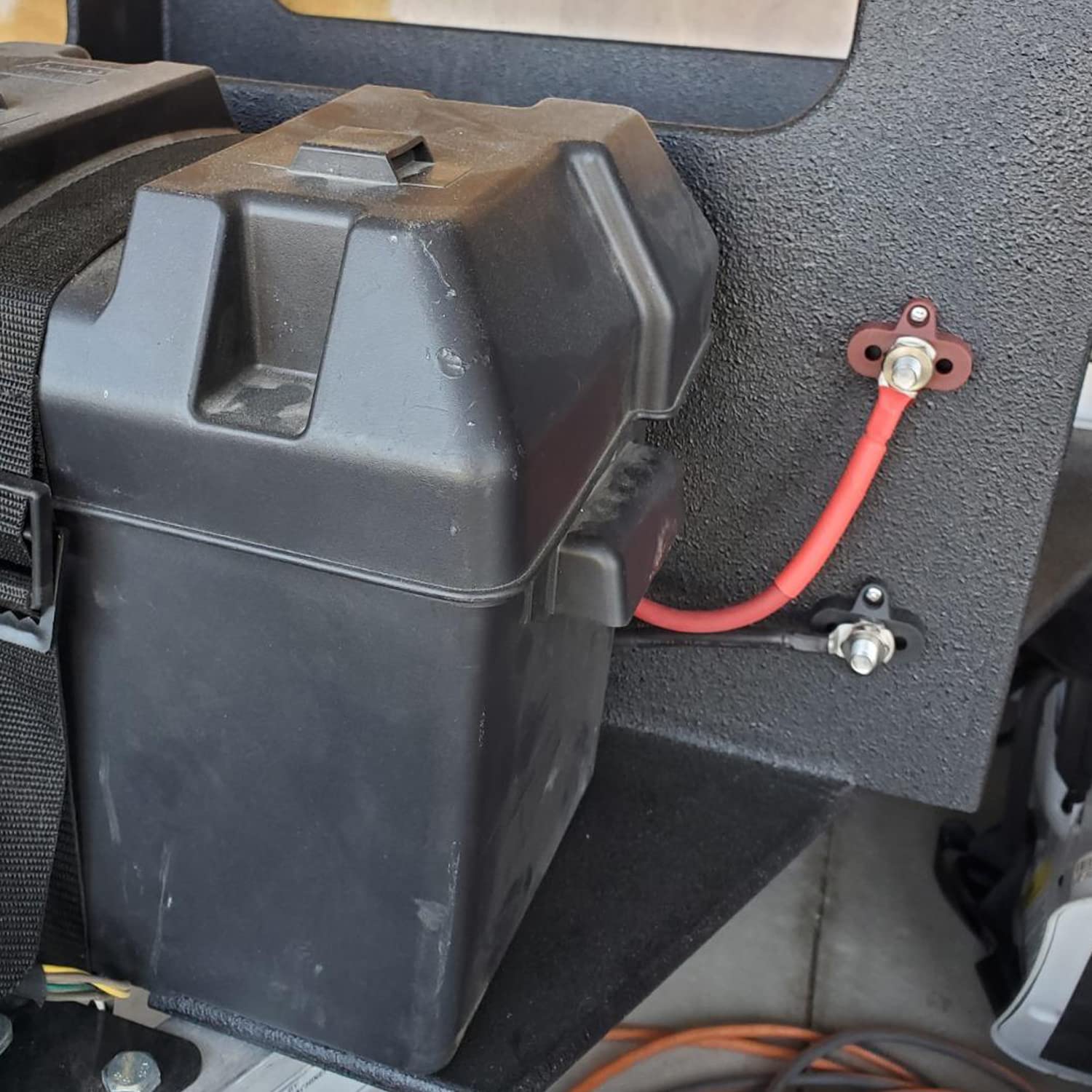 5/16'' Single Stud Battery Junction Posts, Ampper M8 Heavy Duty Power And Ground Junction Block Power Distribution Studs Termina