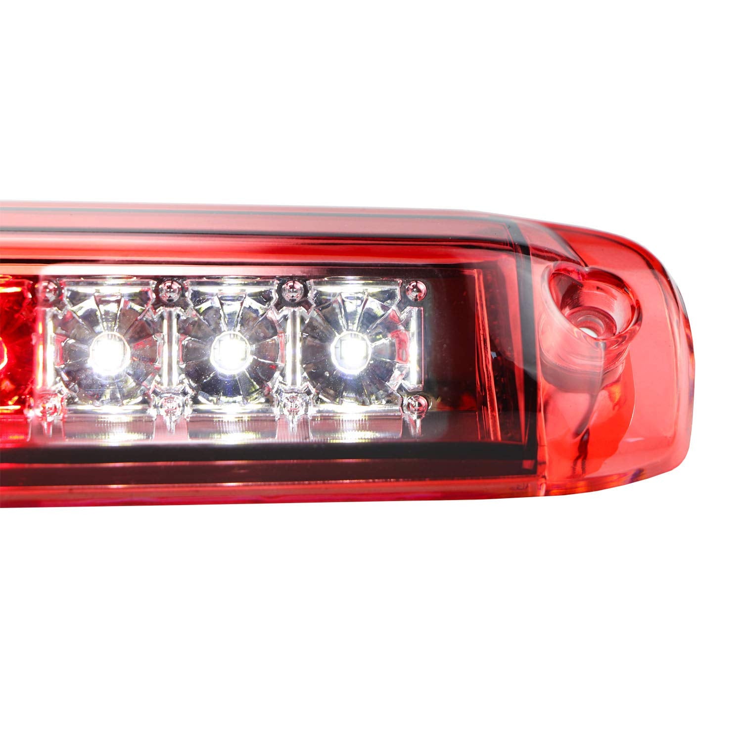 Tresound 3Rd Brake Light For 1999-2007 Chevrolet Silverado/Gmc Sierra 1500 2500Hd 3500 Third Cargo Lamp High Mount Stop Light (Red Lens)