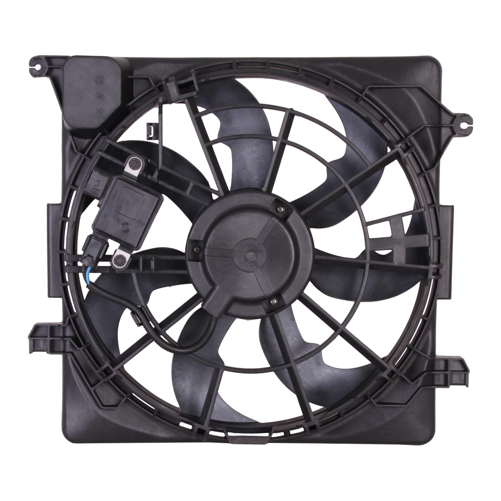 TYG Upgraded Cooling Fan Assembly for 2016-2021 Hyundai Tucson 1.6L Turbo/ 2017-2021 Kia Sportage 2.0L Turbo FWD | Racing-Level