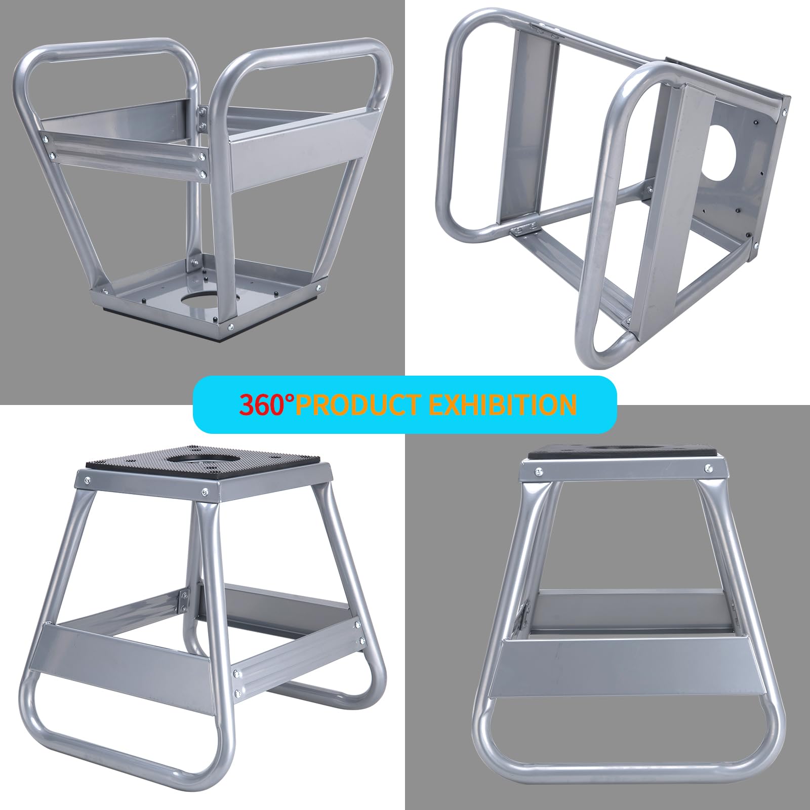 Motorcycle Dirt Bike Panel Stand Moto Maintenance Hoist Lift Jack Removable Trail Motocross Stand