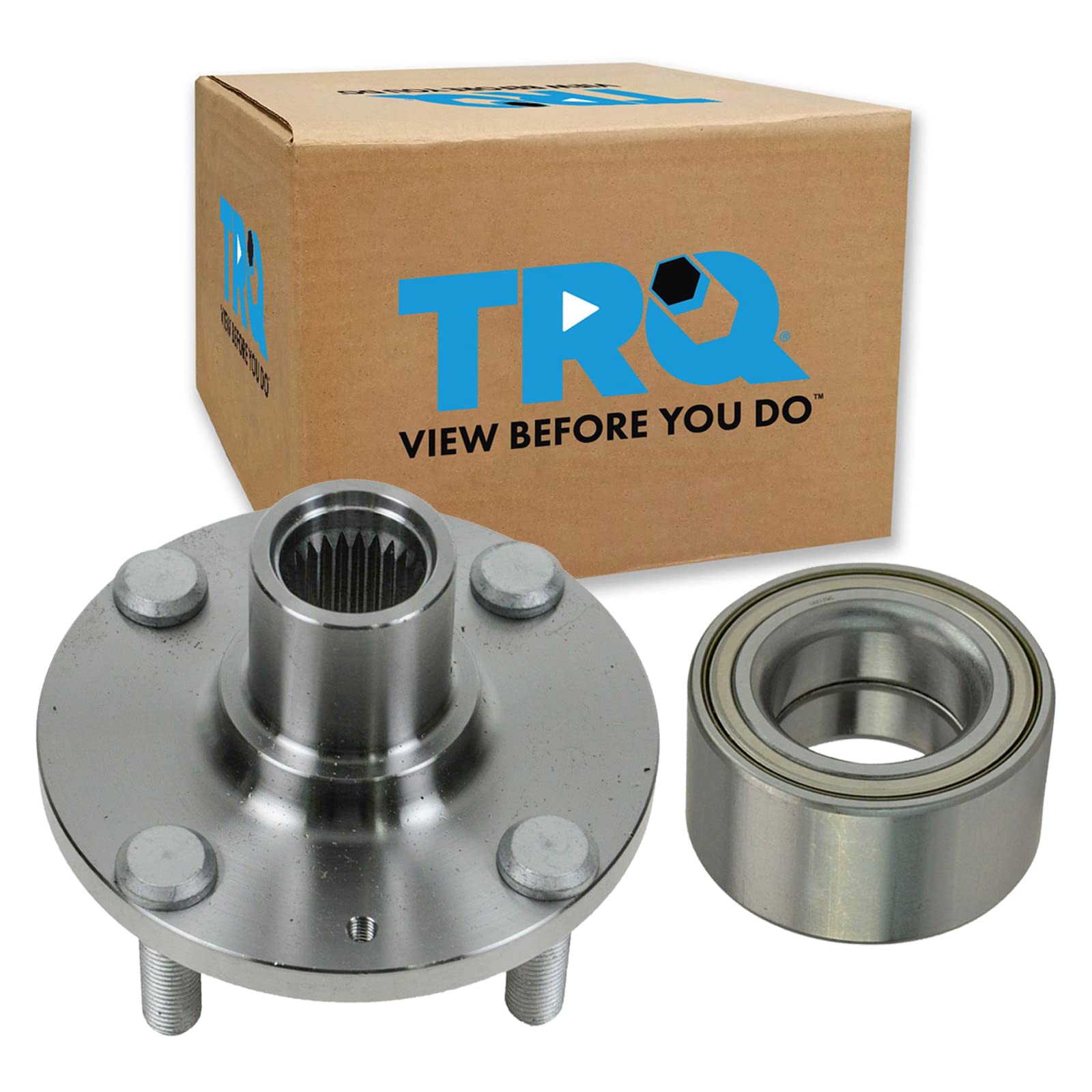 Trq Wheel Hub Bearings Assembly Set Compatible With 2000-2011 Hyundai Accent 2006-2011 Kia Rio Rio5