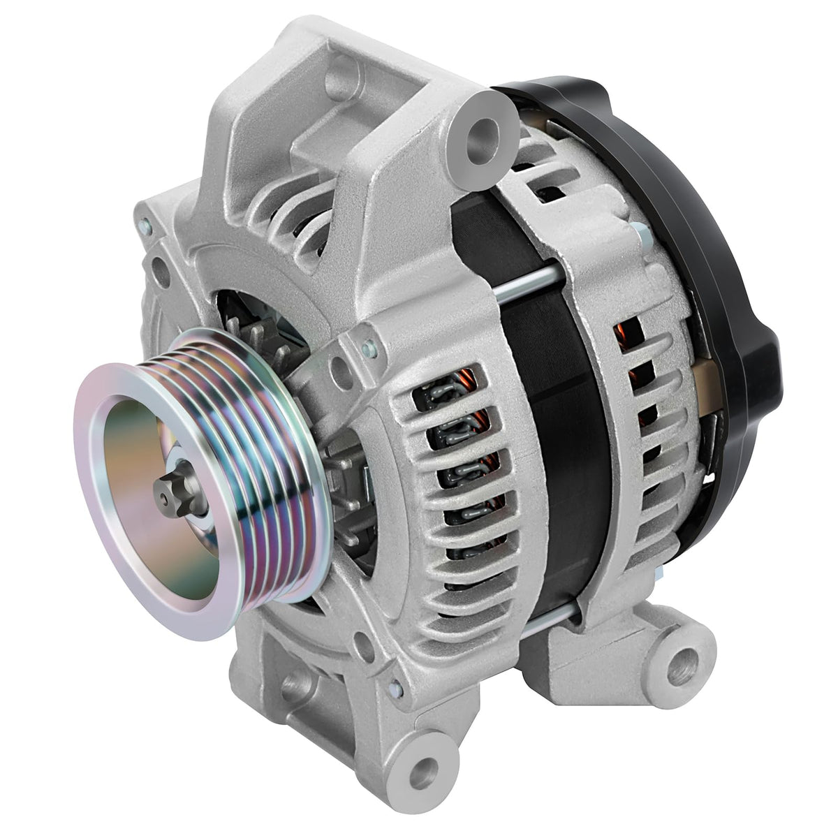 SCITOO Alternator Fits for Chrysler Sebring 2.4L 2.7L 2001-2006, for Dodge Stratus 2.4L 2.7L 2001-06- 12V 120Amp CW 6-Groove Pul