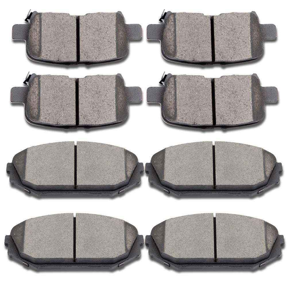 Ceramic Brake Pads Kits,Scitoo 8Pcs Brakes Pads Set Fit For 2001-2002 For Acura Mdx,2002-2004 For Honda Odyssey