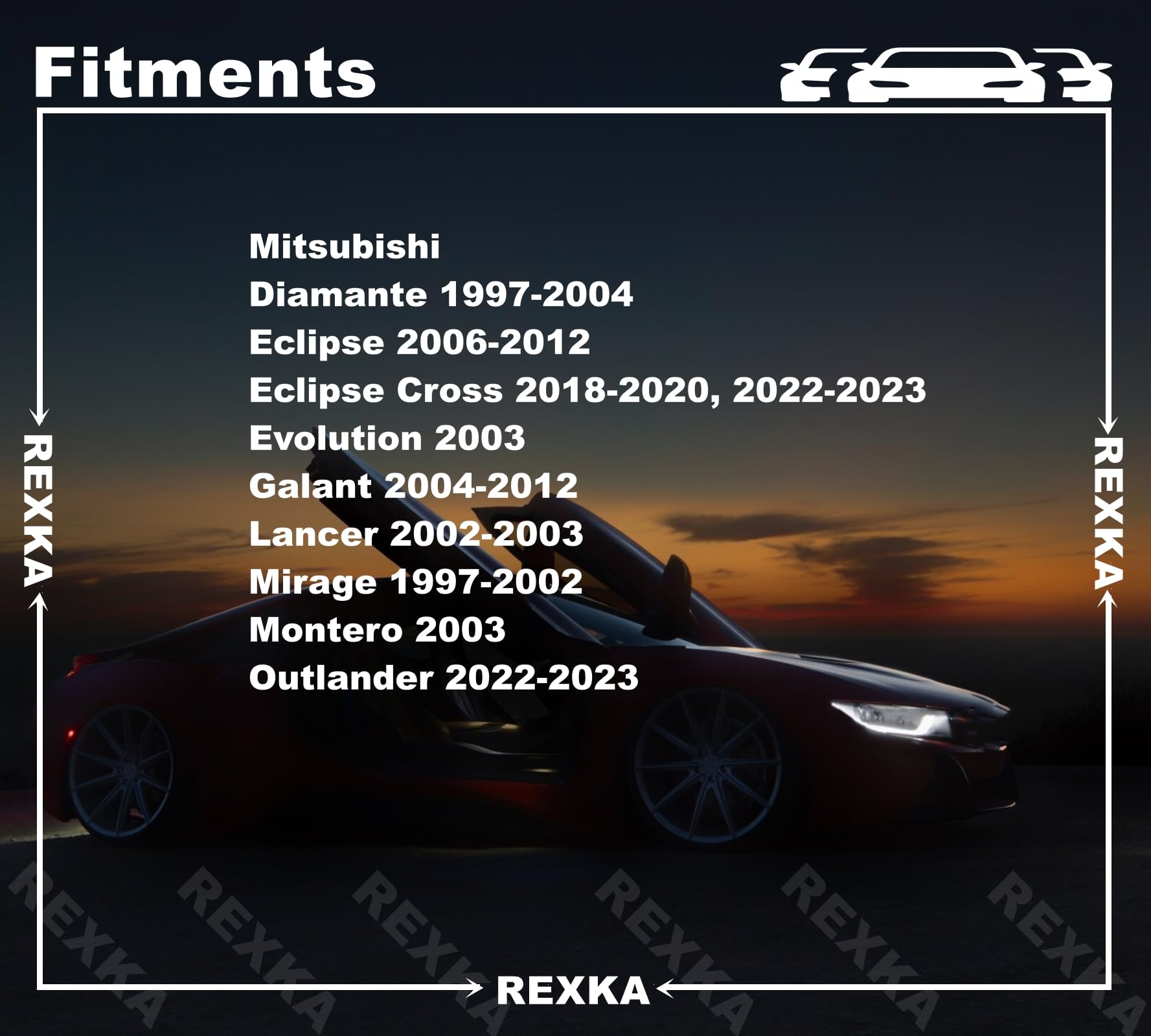 Rexka 30Pcs M6-1.81 X 20Mm Fender Liner Bumper Cover Splash Shield Screw Ms452348 For Mitsubishi 3000Gt, Diamante, Eclipse, Ecli