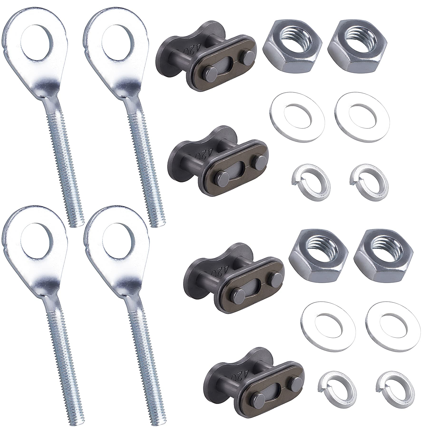 CNCMOTOK Chain Adjuster Tensioner Compatible with Honda XR50R XR70R CRF70F CRF80F CRF100F CT70 XL75 XL80S XL100S XR100 with 4pcs