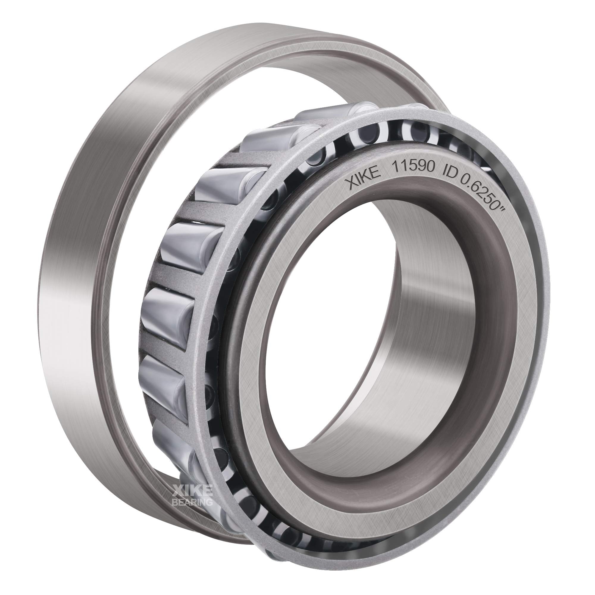 Xike 2 Set Wheel Bearings Set61-11590/11520 - Id 0.6250' X Od 1.6875',Tapered Roller Bearings Cup And Cone, Fits For Very Many Car And Trailer Axles.