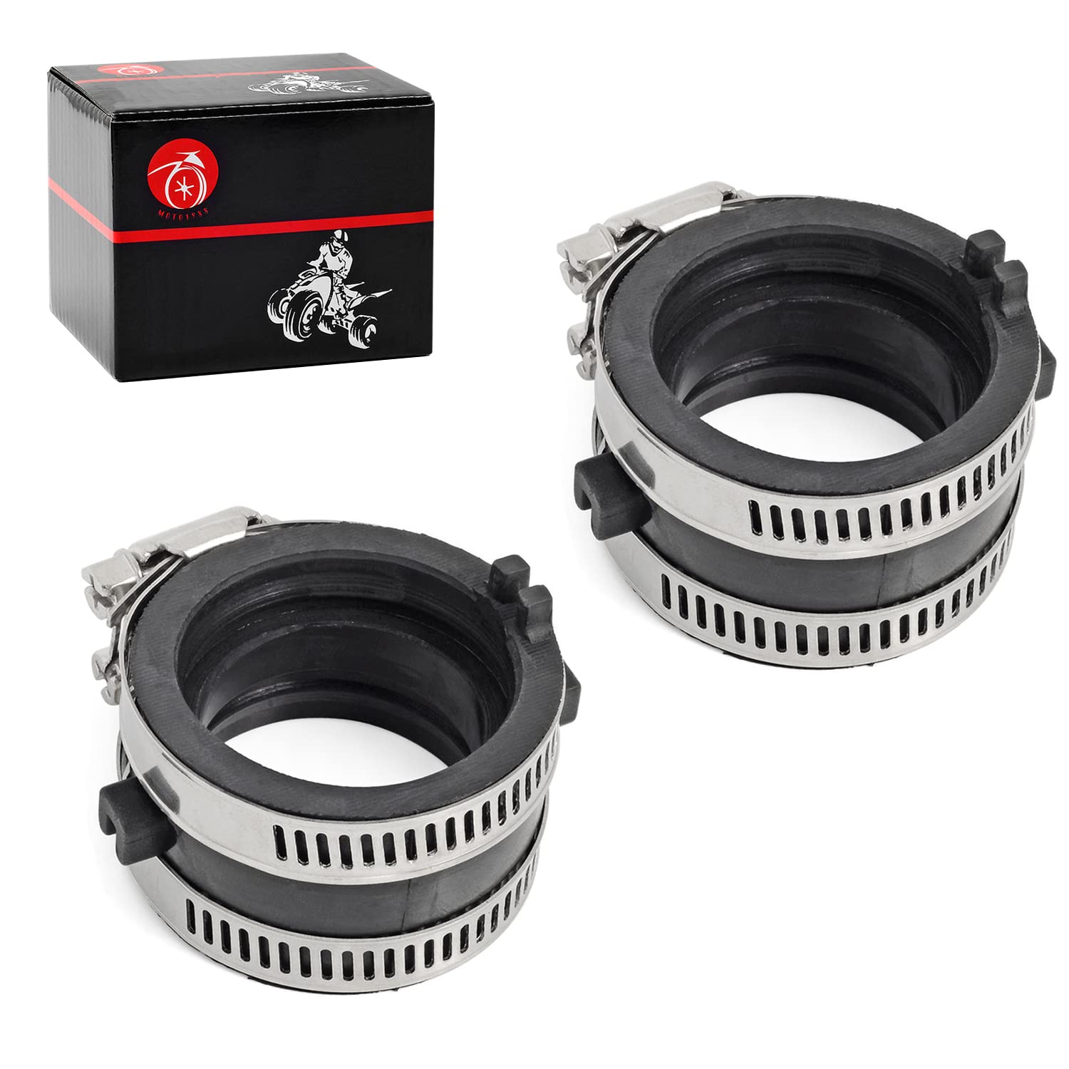 Moto1988 Intake Manifold Boots For Honda Shadow Vlx 600 Vt600 C Cd 1988-1998 Shadow Spirit 750 Vt750Dc 2001-2007 Shadow Ace 750 Vt750C 1998-2003 16211-Maw-600 Carburetor Carb