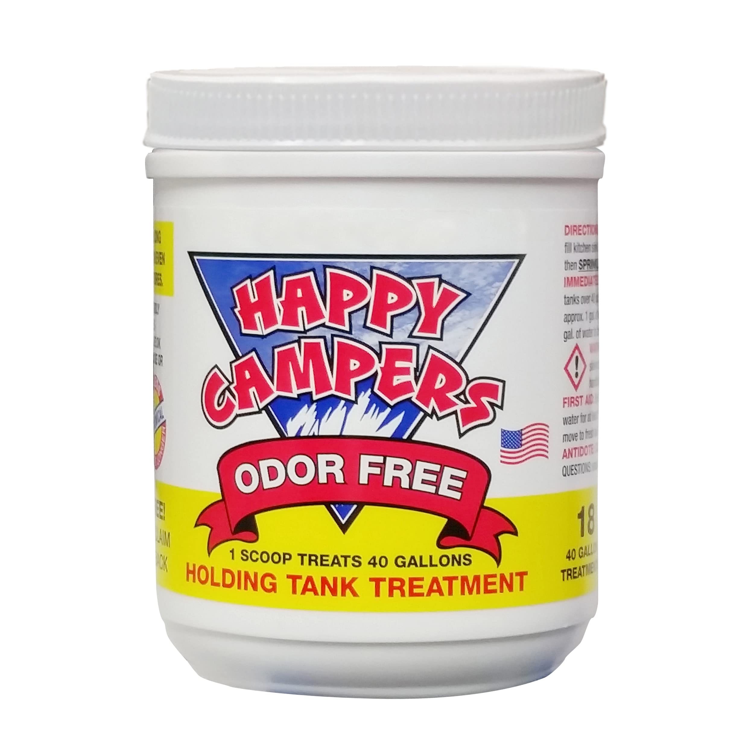 Happy Campers Rv Toilet Treatment 18 - Extra Strength Odor Eliminator For Black And Gray Holding Tanks
