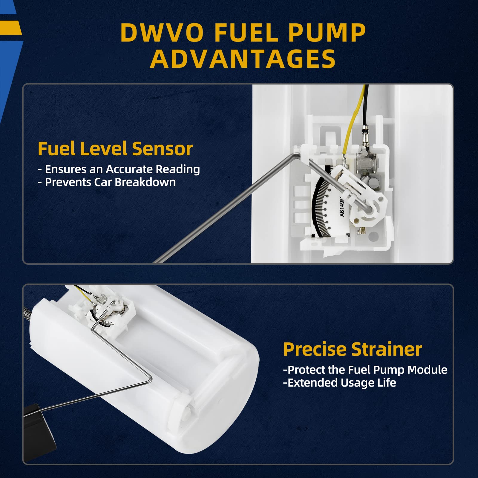 DWVO Fuel Pump Compatible with 2003 2004 2005 2006 2007 Accord 2.4L GAS