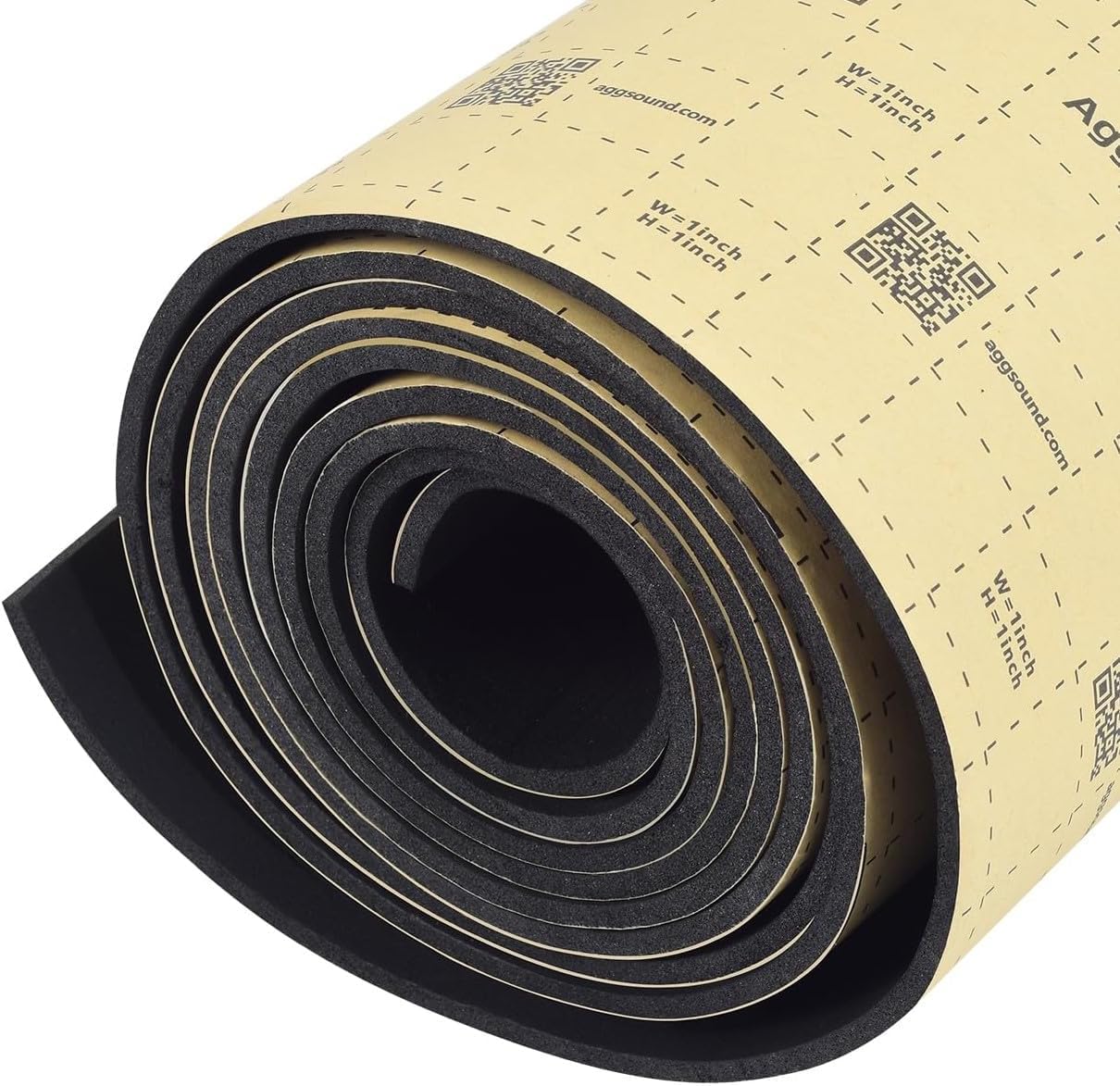Aggsound 197Mil 18Sqft Roll Pack Universal Sound Deadener For Cars Auto Sound Deadening Closed Cell Foam Noise Deadening Materia