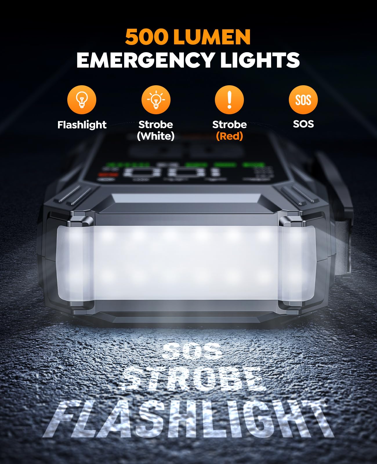 Yaberauto Jump Starter 5500A Portable Car Battery Jump Starter (All Gas/10L Diesel), Jump Box Car Battery Jumper Starter Portabl