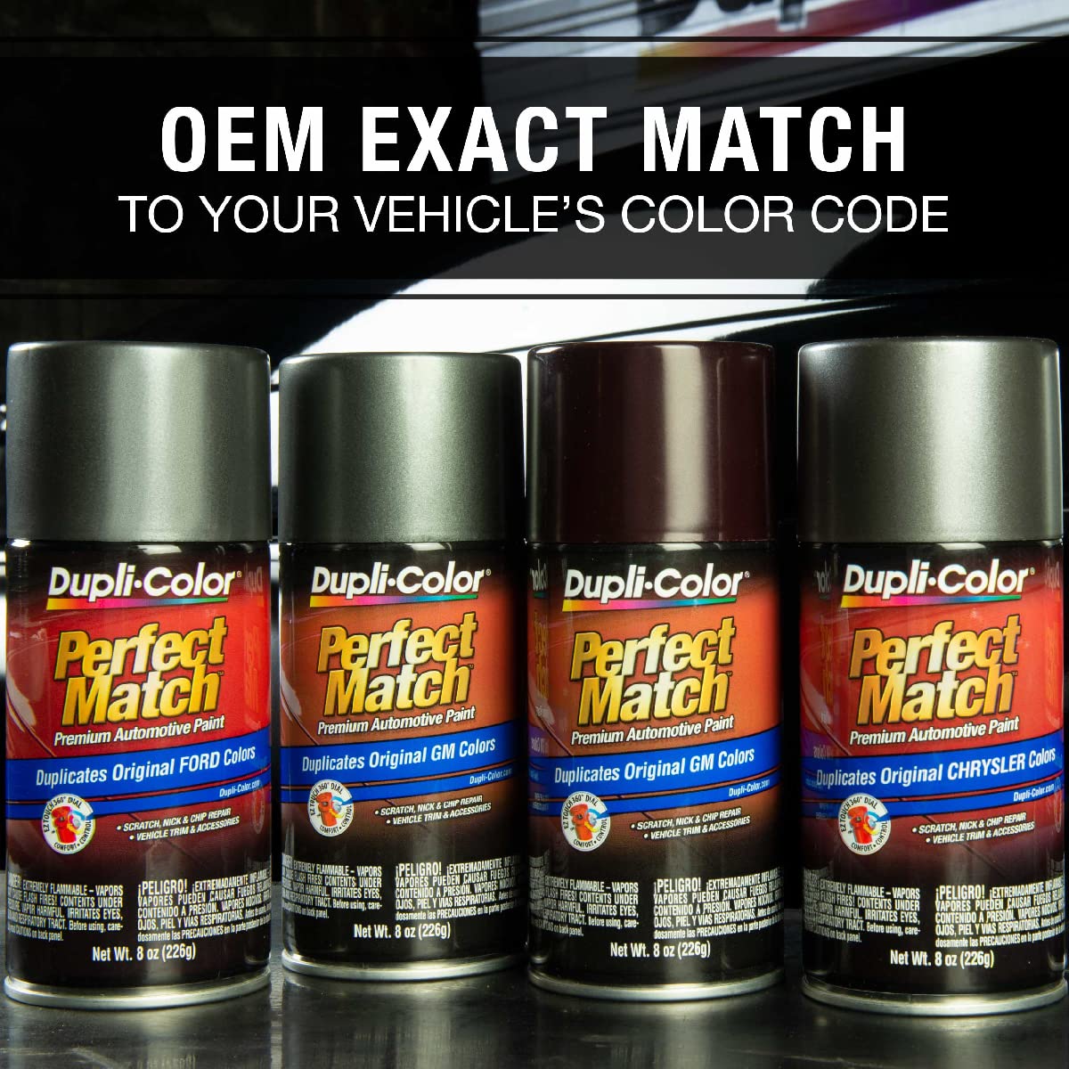 Dupli-Color Bha0987-6 Pk Perfect Match Alabaster Silver Metallic Automotive Paint - 8 Oz. Aerosol, (Case Of 6).