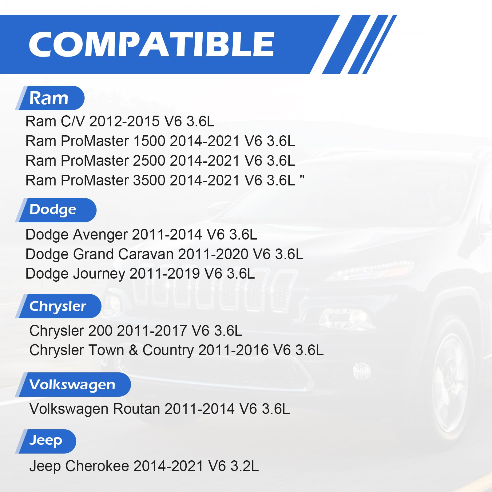 Upgrade Aluminium Thermostat Housing Assembly for Chrysler 200 Town & Country,Ram C/V ProMaster 1500 2500 3500,Dodge Avenger Jou