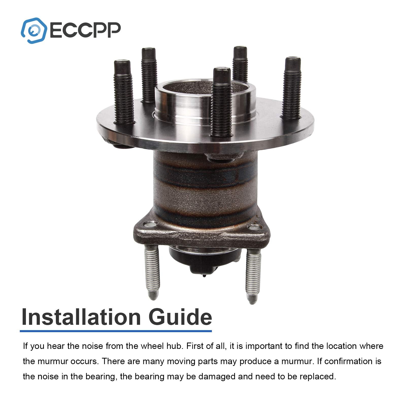 ECCPP Replacement for Wheel Bearing and Hub Assembly For Chevrolet Malibu 2004-2007/ Pontiac G6 2005-2007/ Saturn Aura 2007 Whee
