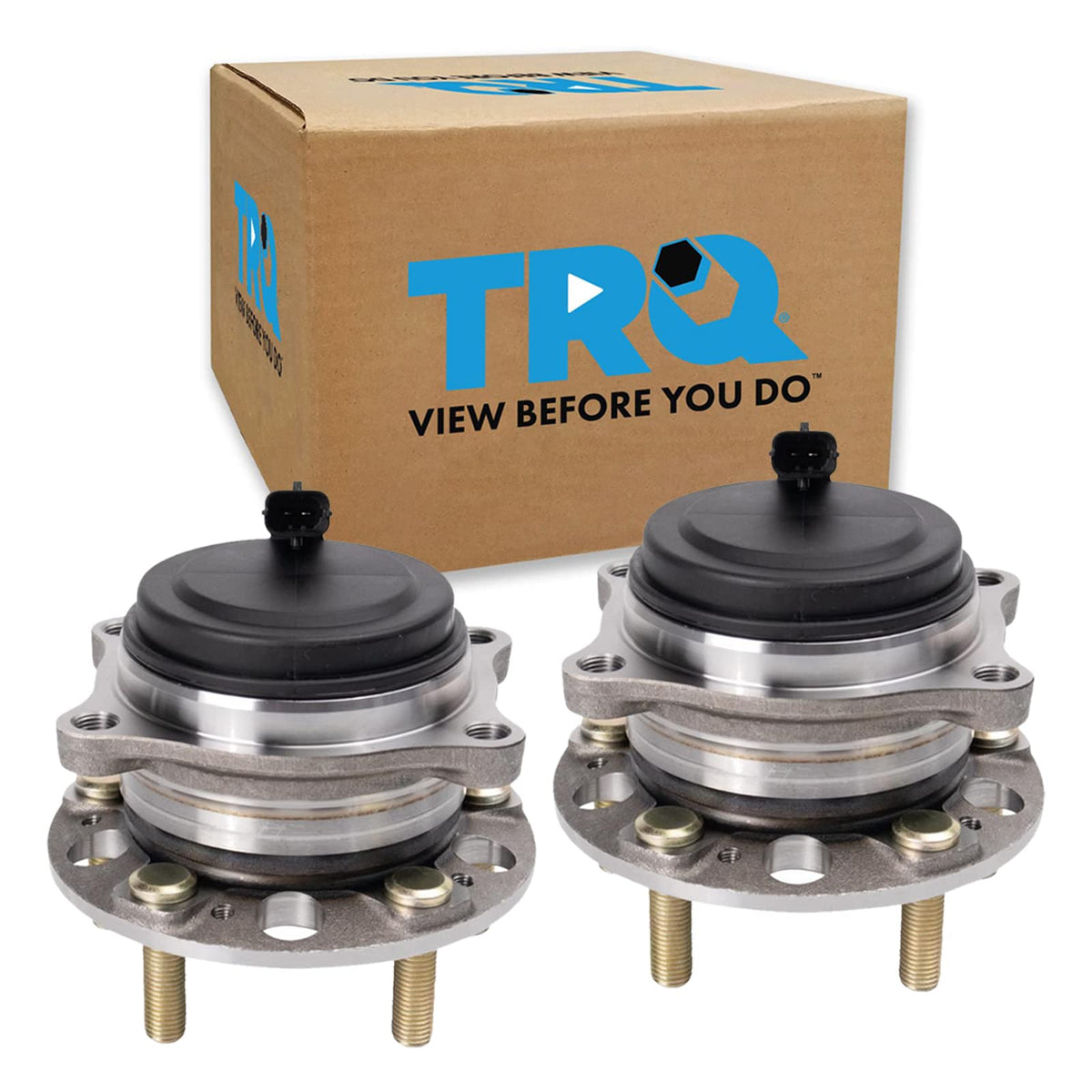 Trq Front Wheel Hub Bearings Assembly Set Compatible With 2017 Genesis G80 2015-2016 Hyundai