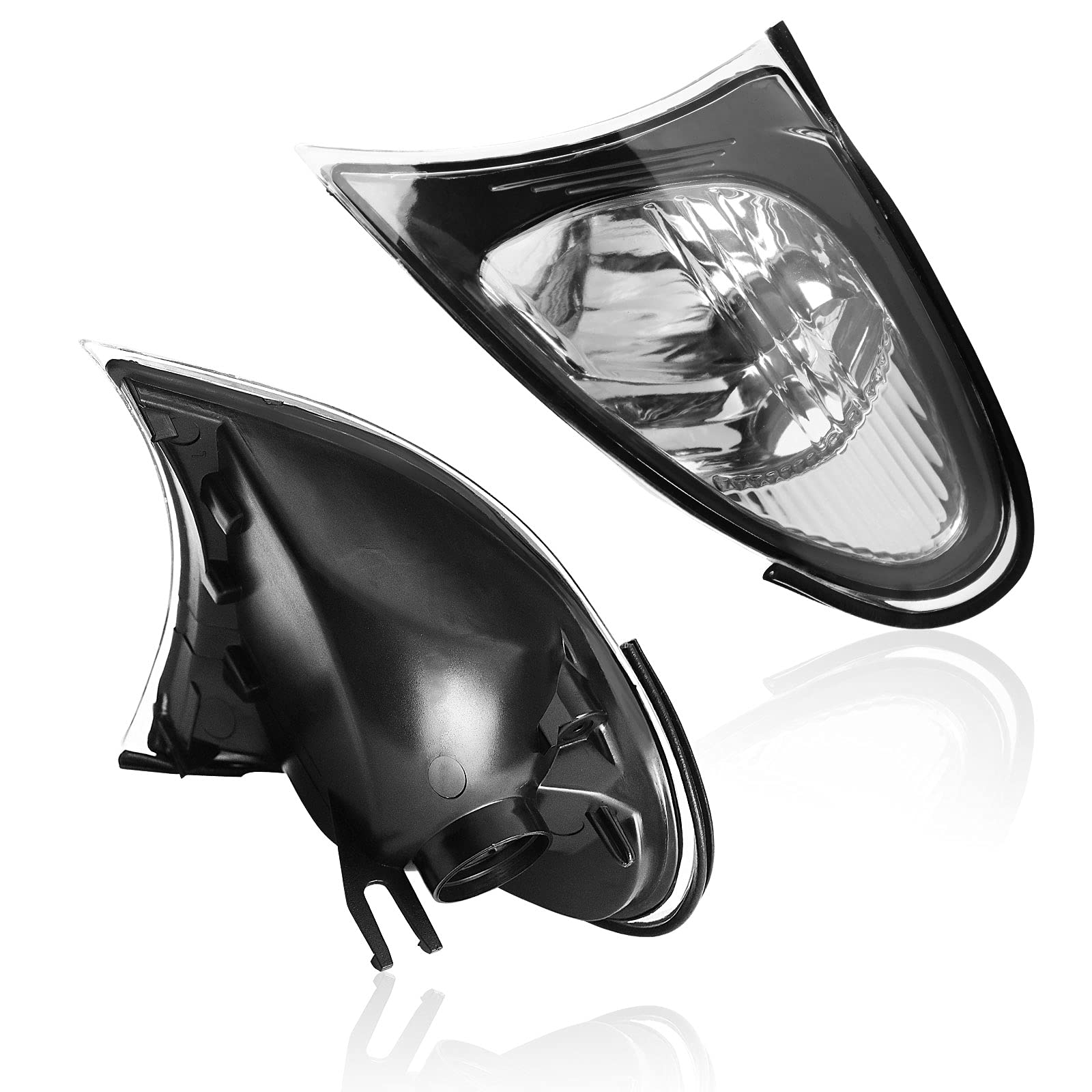 Clear Corner Signal Light,1 Pair Turn Signal Corner Light Lamp Lens Replacement For Bmw E46 3-Series 4Dr 2002-2005 Sedan Clear Corner Parking Marker Light Lens