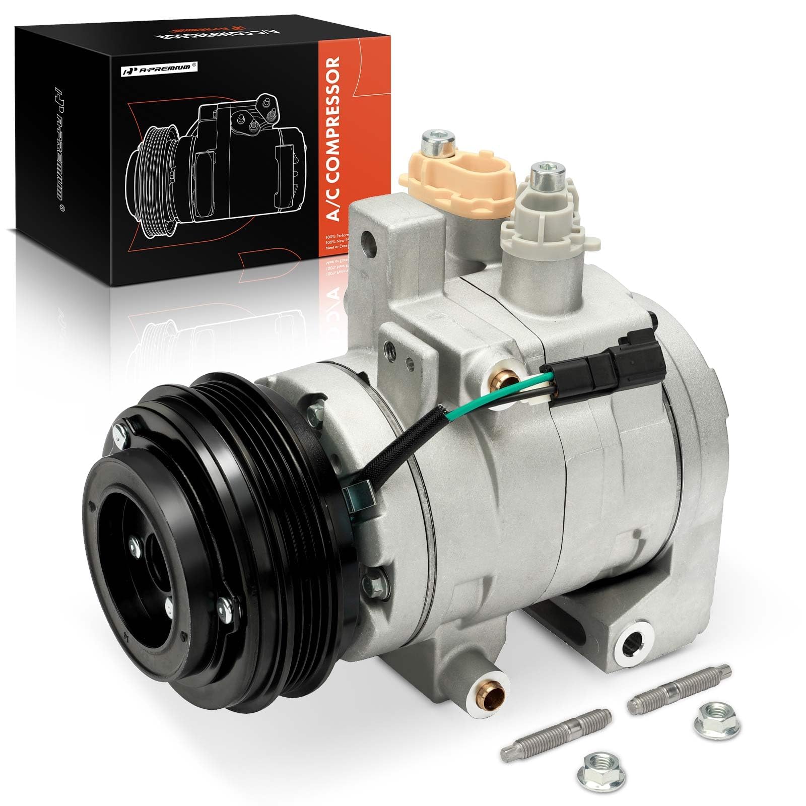 A-Premium Air Conditioner AC Compressor with Clutch Compatible with Ford F-150 F150 2017, 5.0L