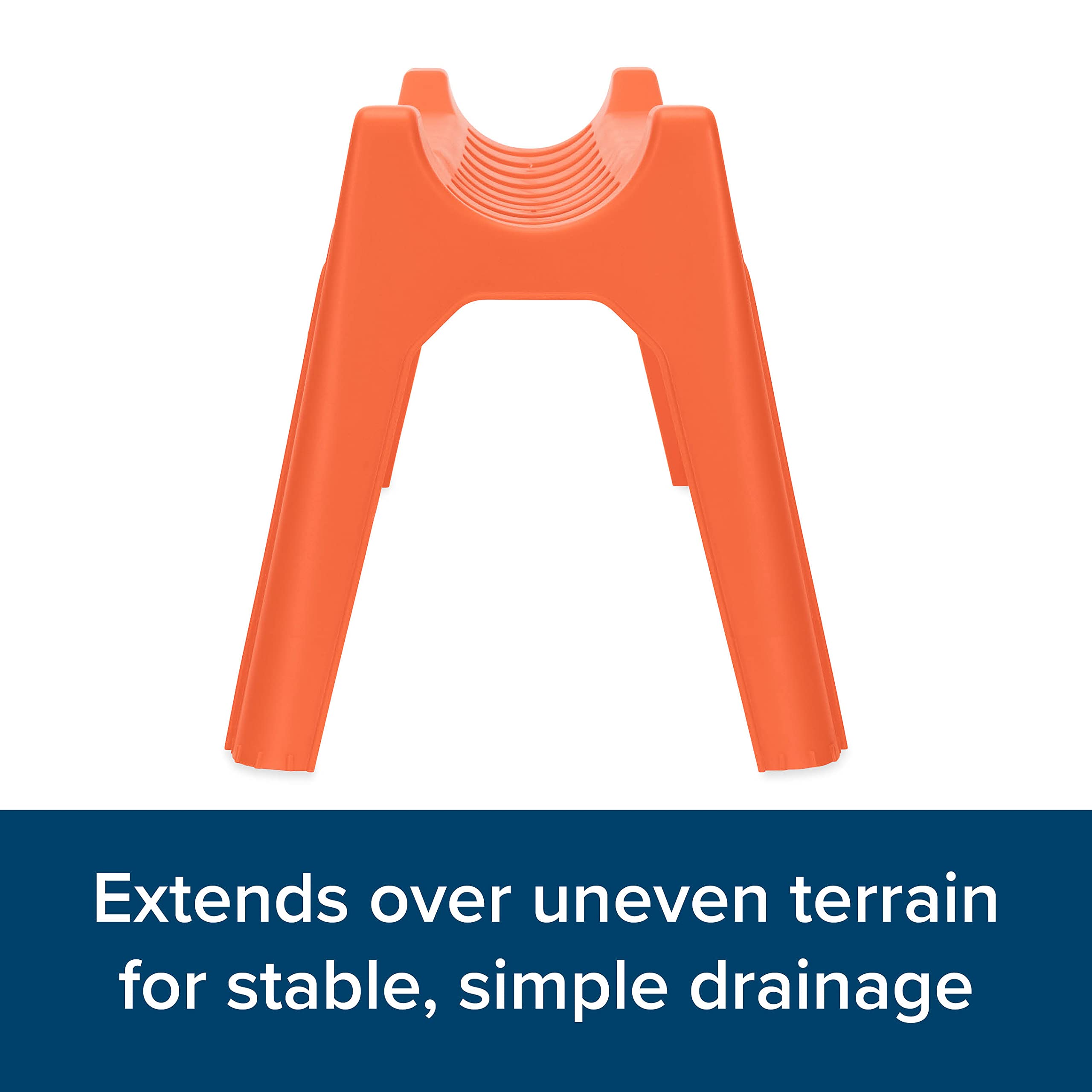 Camco Rhino RV Sewer Hose Support Kit - Extends Over Uneven Terrain for Easy Drainage - Supports Up to 15-Feet of RV Sewer Hose