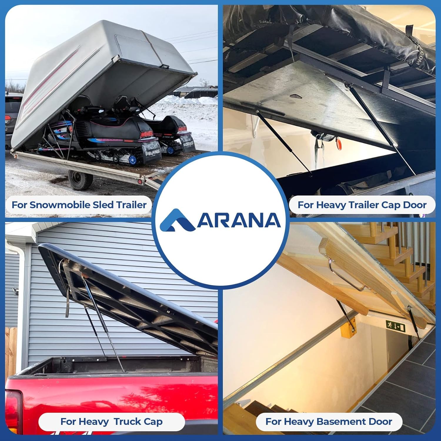 Arana Se244P110Ez10 Gas Struts 24 Inch 100Lb/445N, Se24Other110 24 '' Spring Shocks Lift Support For Heavy-Duty Truck Tonneau Co