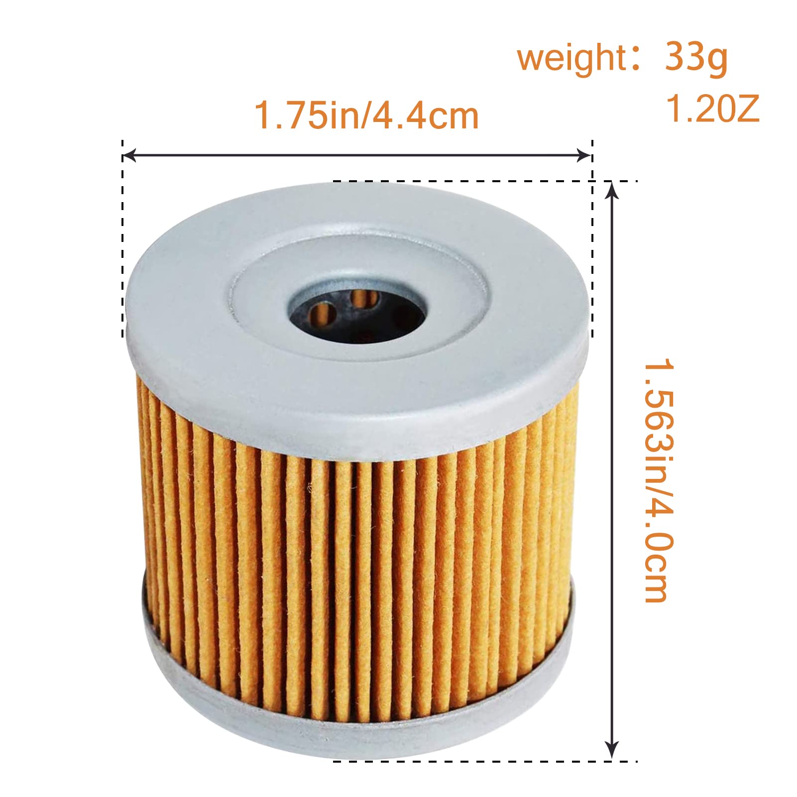 4 Pack Yerbay Motorcycle Oil Filter For Suzuki Gn125 E Gn125E 1982-2000