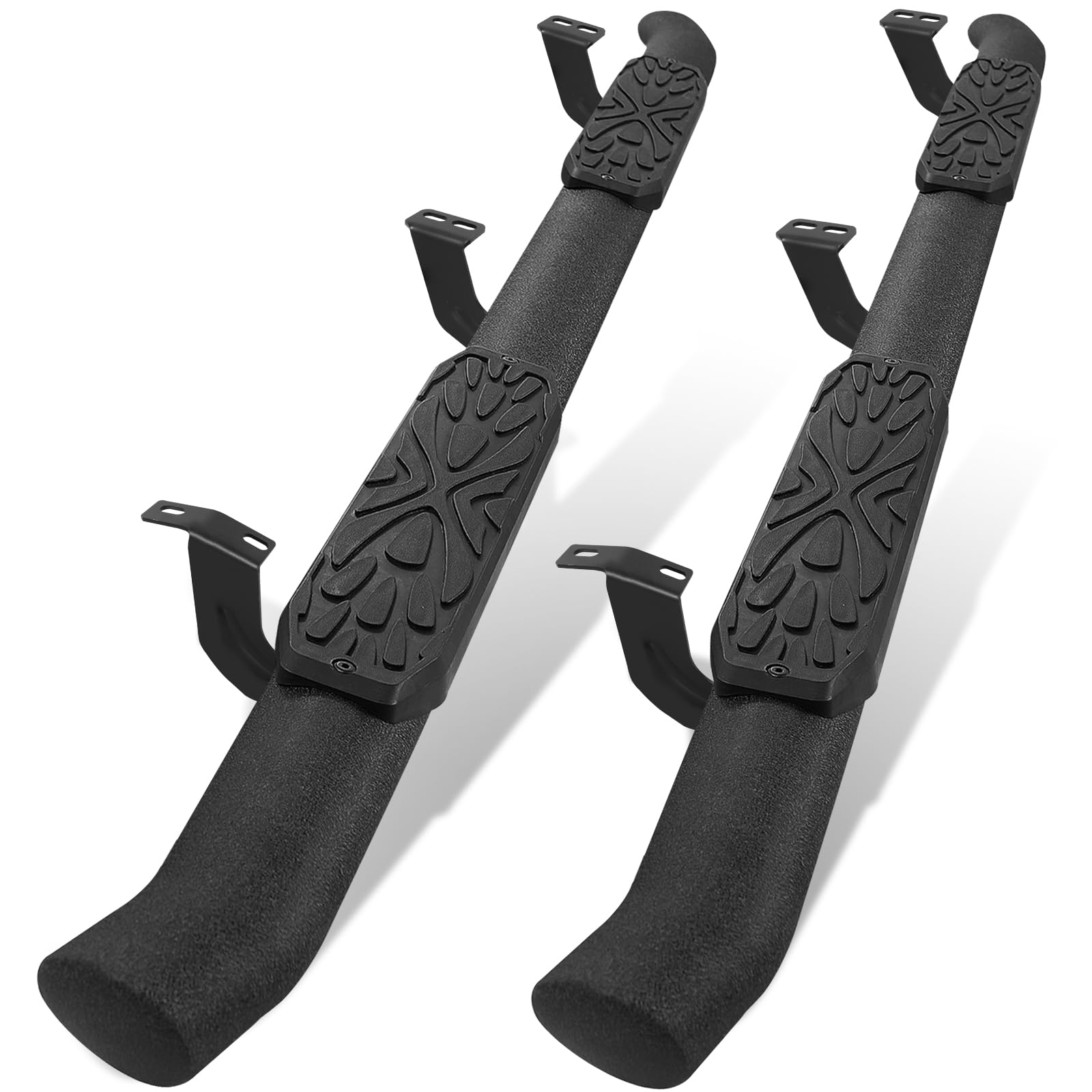 Othowe 3.5 Inches Oval Tube Step Bar Running Boards Compatible With 2005-2023 Toyota Tacoma Double Cab/Crew Cab With 4 Full-Size Doors. Tacoma Step Bars And Carbon Steel Side Steps Step Bars.