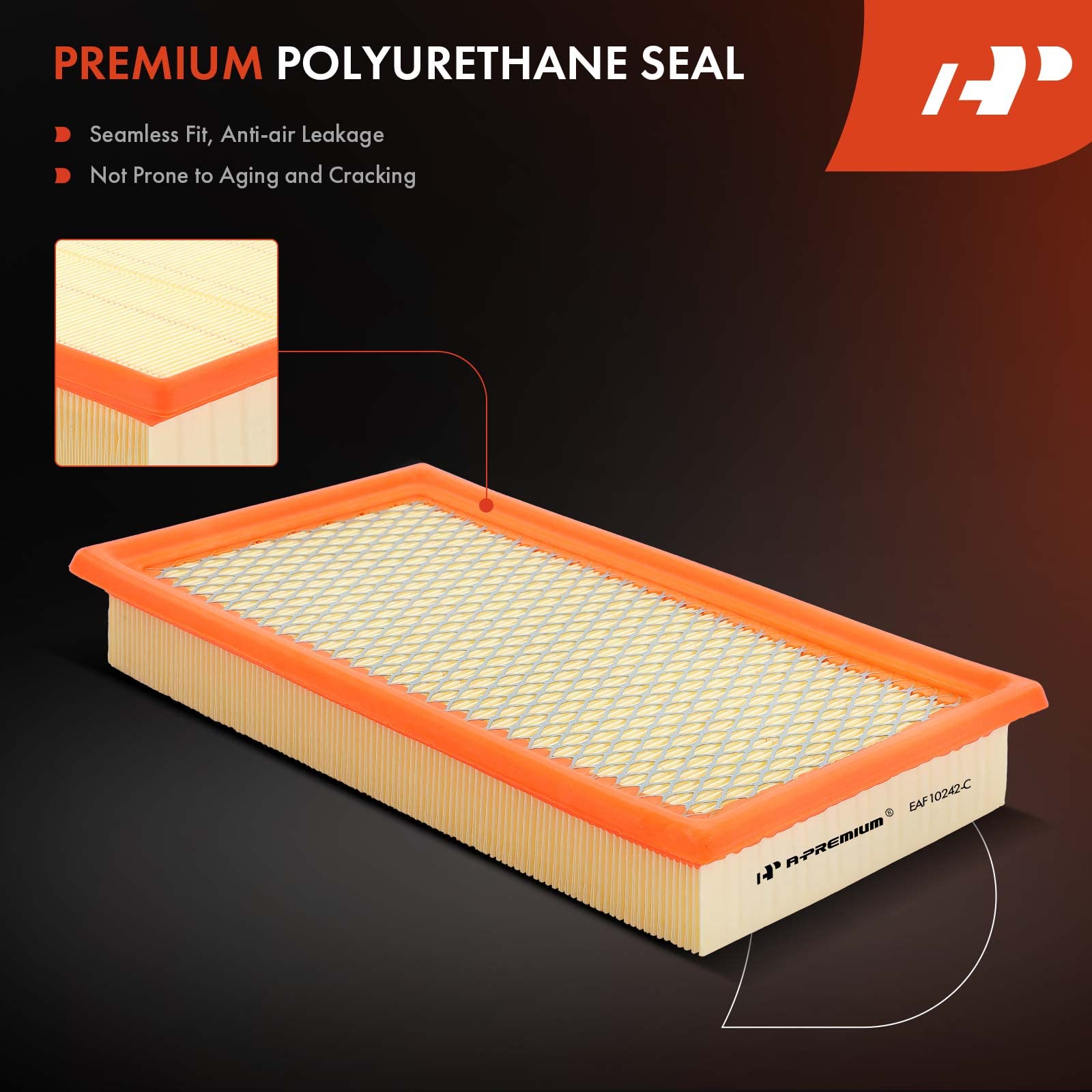 A-Premium Engine Air Filter Compatible With Ford, Lincoln, Mazda & Mercury Models - Edge(07-14), Explorer(11-23), Flex(09-19), F