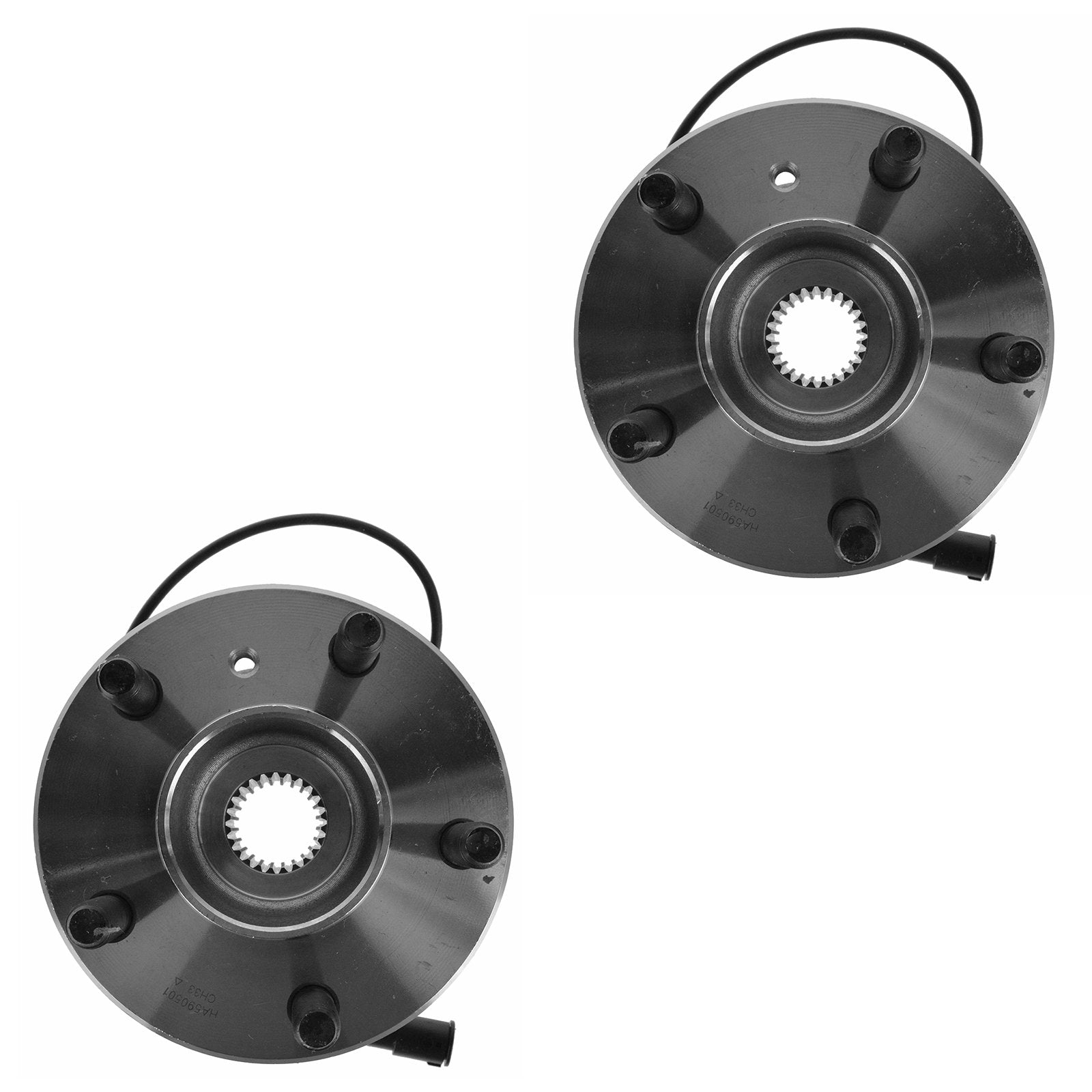 Trq Rear Wheel Hub Bearings Assembly Set Compatible With 1999-2004 Land Rover Discovery