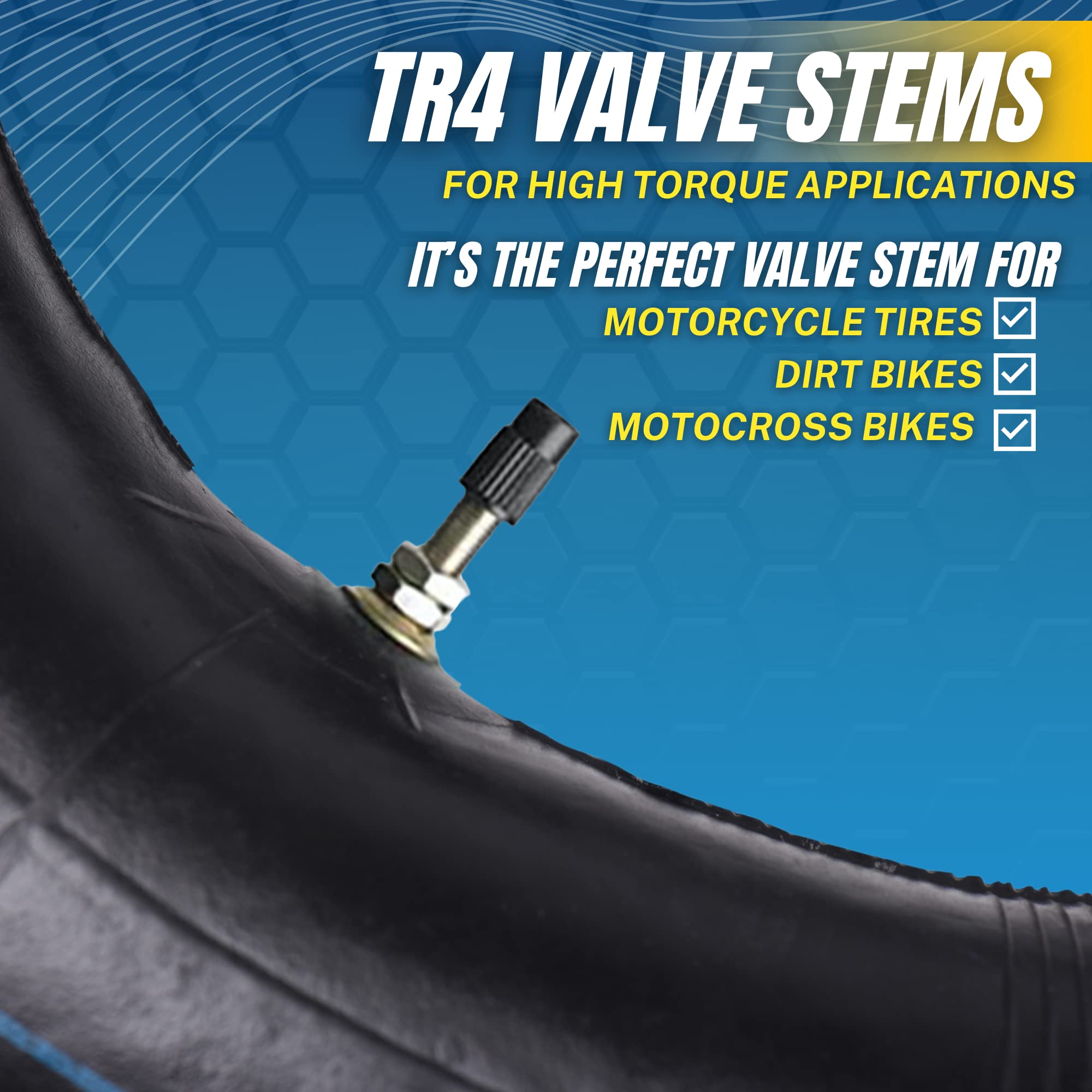 (2-Pack) 110/100-18 (4.50 X 18) Heavy-Duty Motorcycle Inner Tubes - 3Mm Thick Butyl Rubber Inner Tubes - Tr4 Valve Stems - Desig