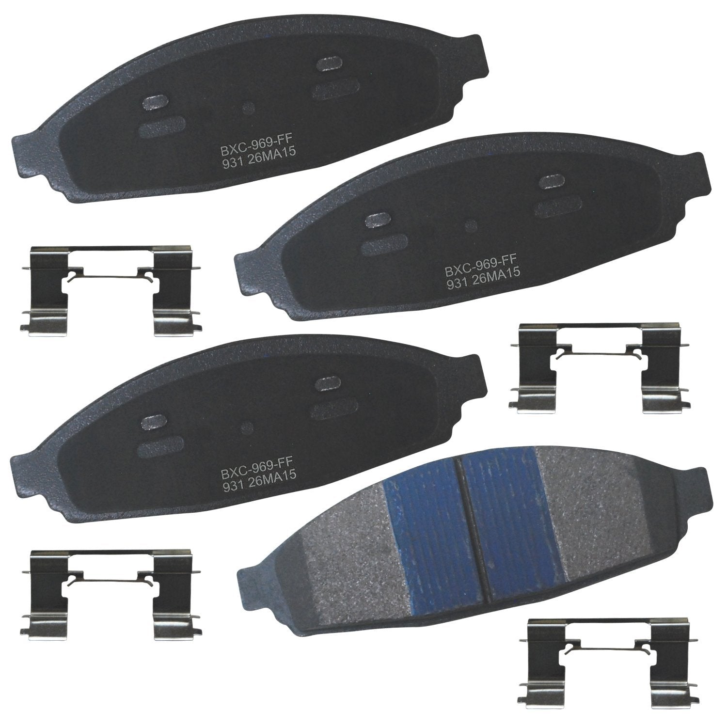 Bendix Premium Sbc931 Ceramic Front Brake Pads For Ford Crown Victoria 2011-2003, Grand Marquis 2004-2003, Lincoln Town Car 2011