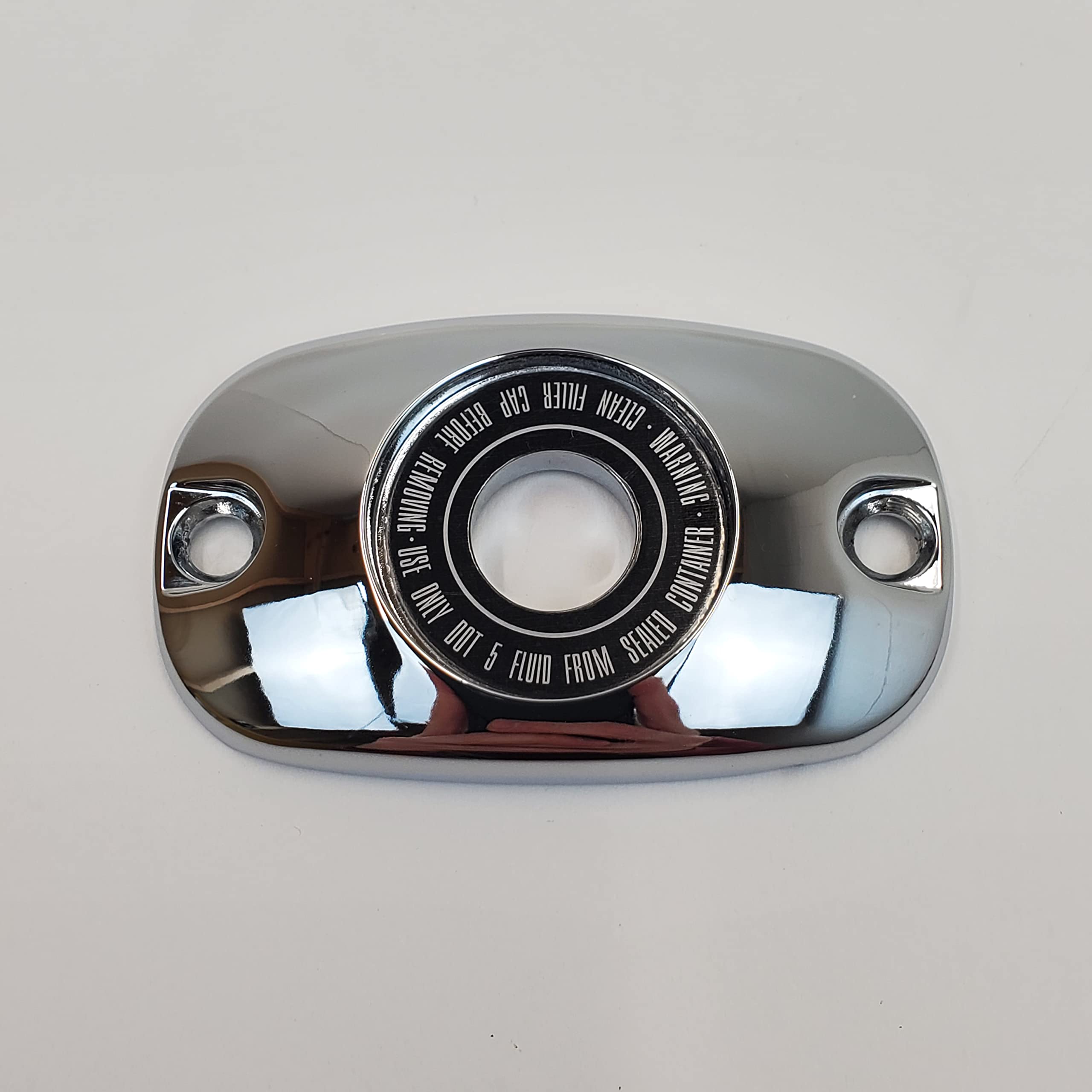 Chrome Rear Brake Master Cylinder Cover Kit W/Gasket, Sight Window & Hardware For 1999-2004 Harley Electra Glide, Road Glide, Road King Touring Models & 1999-2005 Harley Softail Models Hd# 45057-99