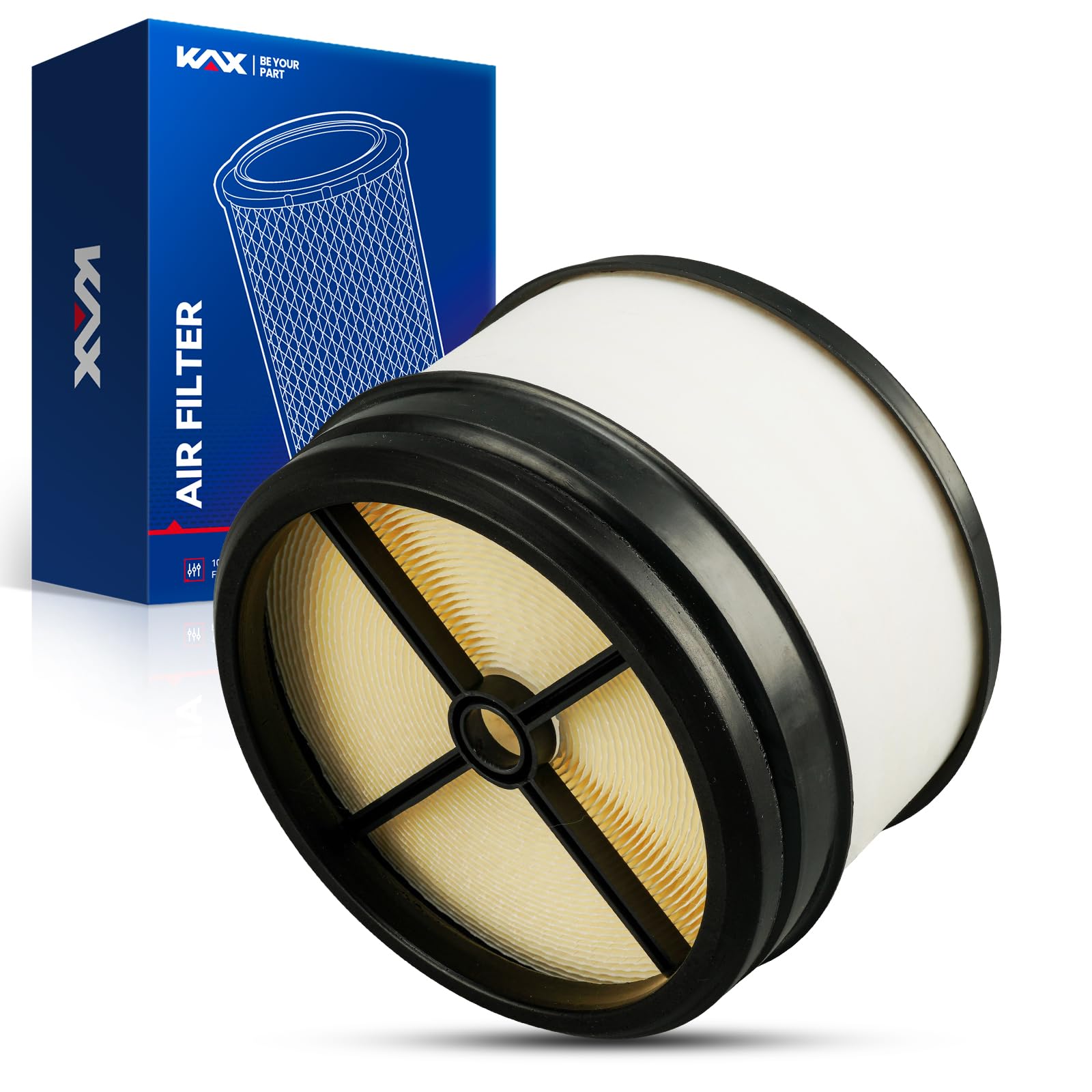 KAX Engine Air Filter, CA10161 Replacement for Chevrolet & GMC Models, Advanced Air Filter Media, Increased Acceleration